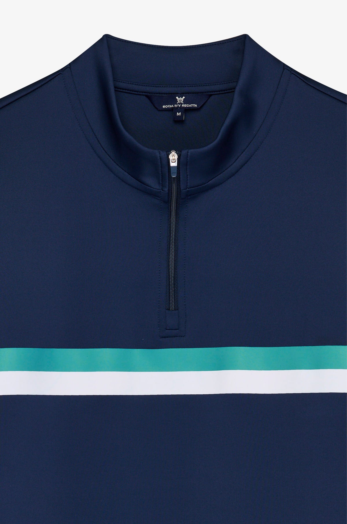 Chest Stripe Long Sleeve Polo