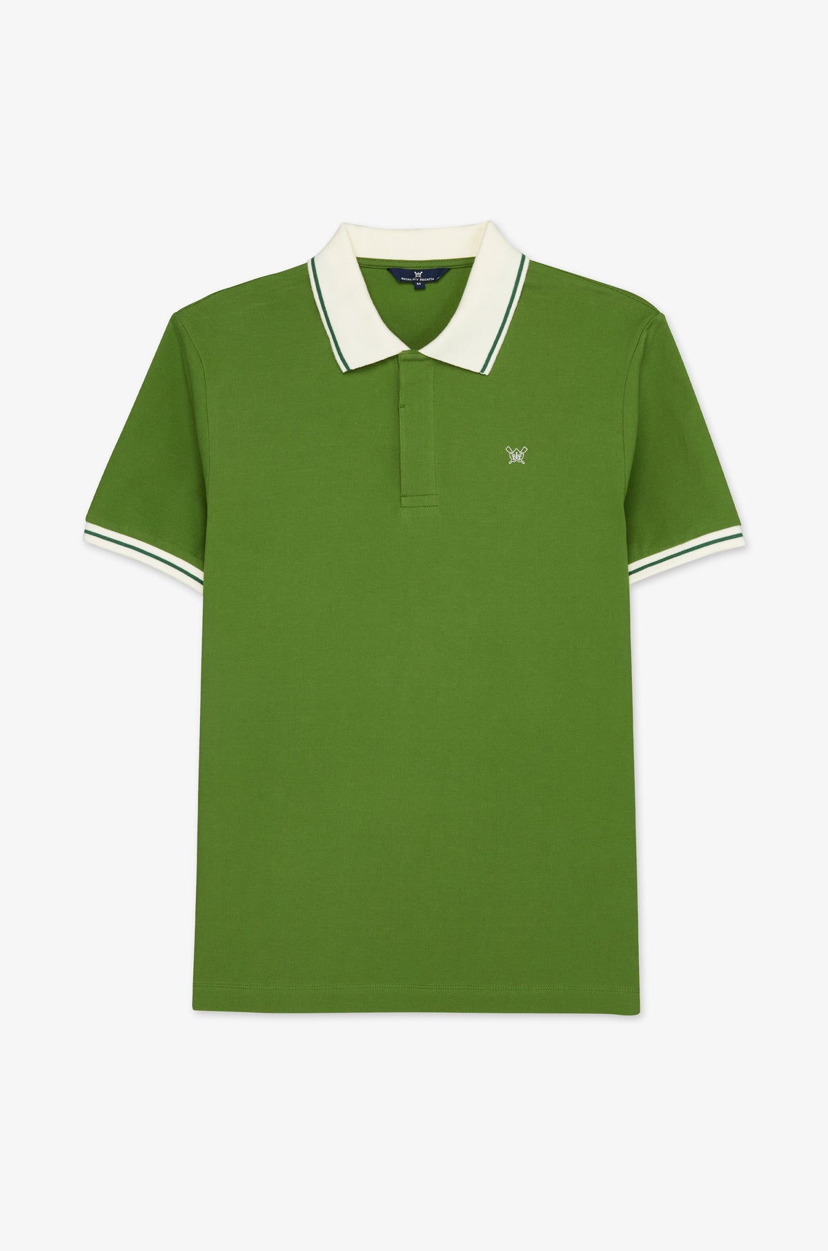 Contrast Edge Open Collar Polo
