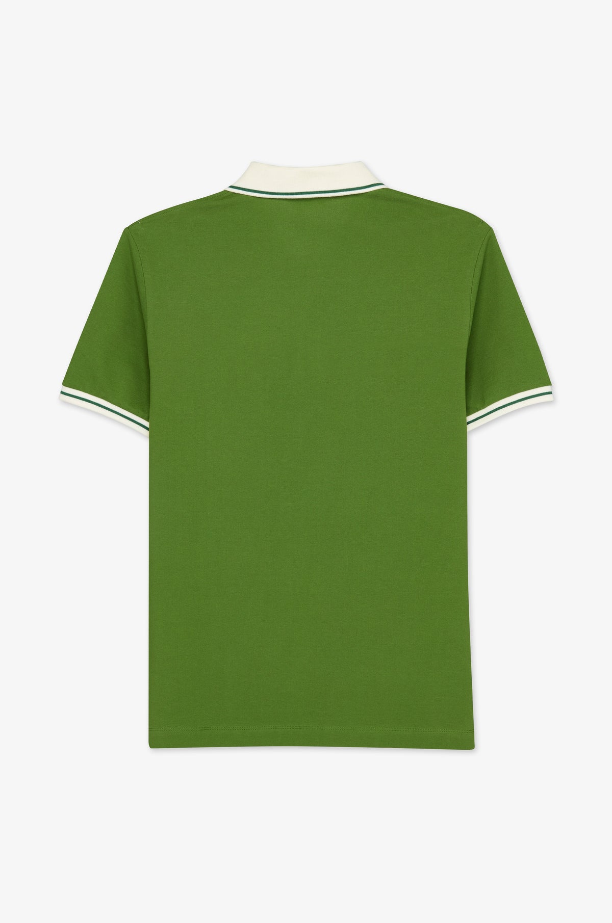 Contrast Edge Open Collar Polo
