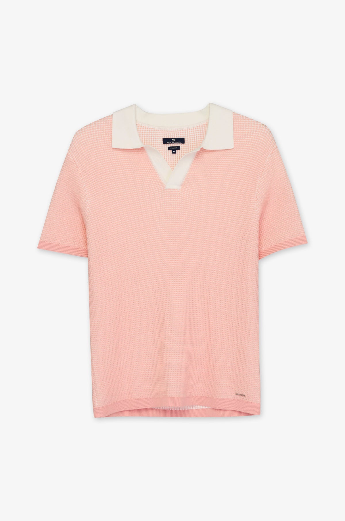 Open Neck Contrast Collar Polo