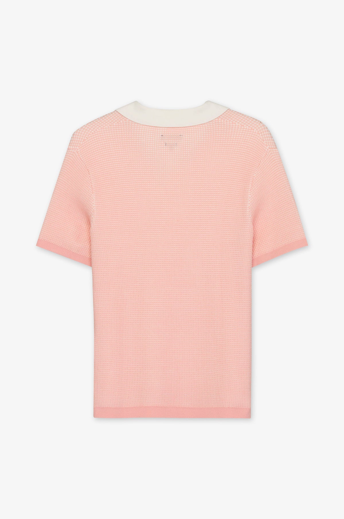 Open Neck Contrast Collar Polo