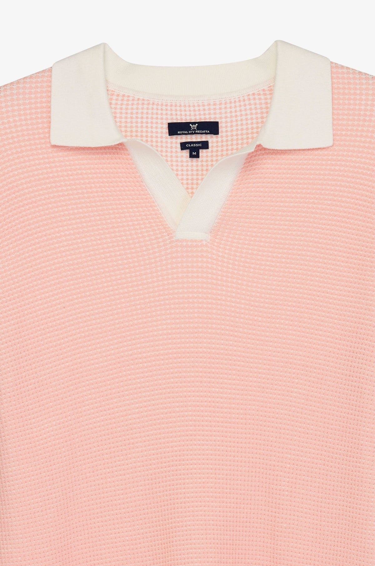 Open Neck Contrast Collar Polo