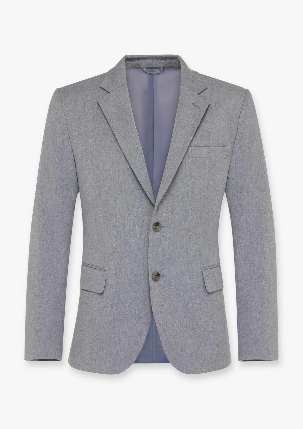 Notch Lapel Two-Button Blazer