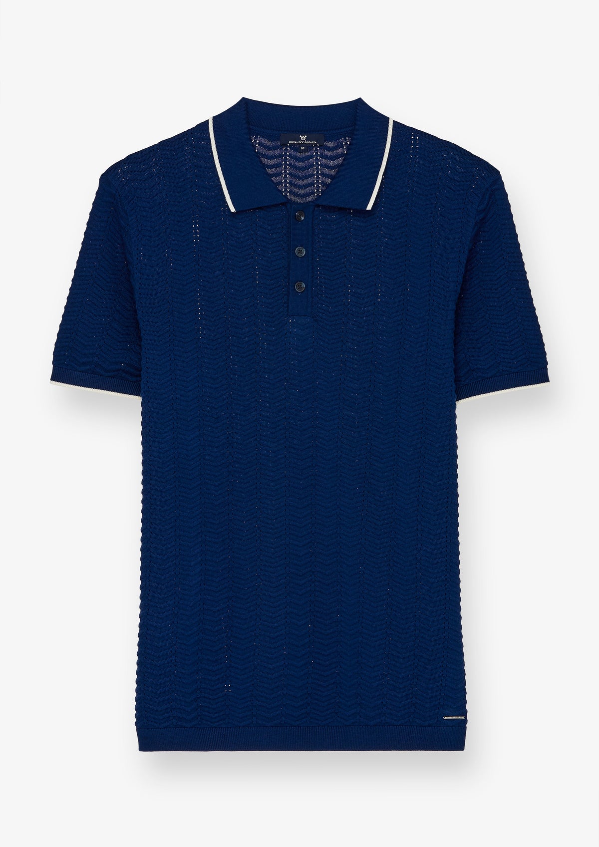 Tipped Collar Button Placket Polo