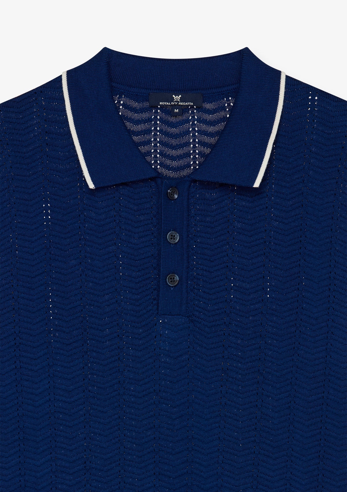 Tipped Collar Button Placket Polo