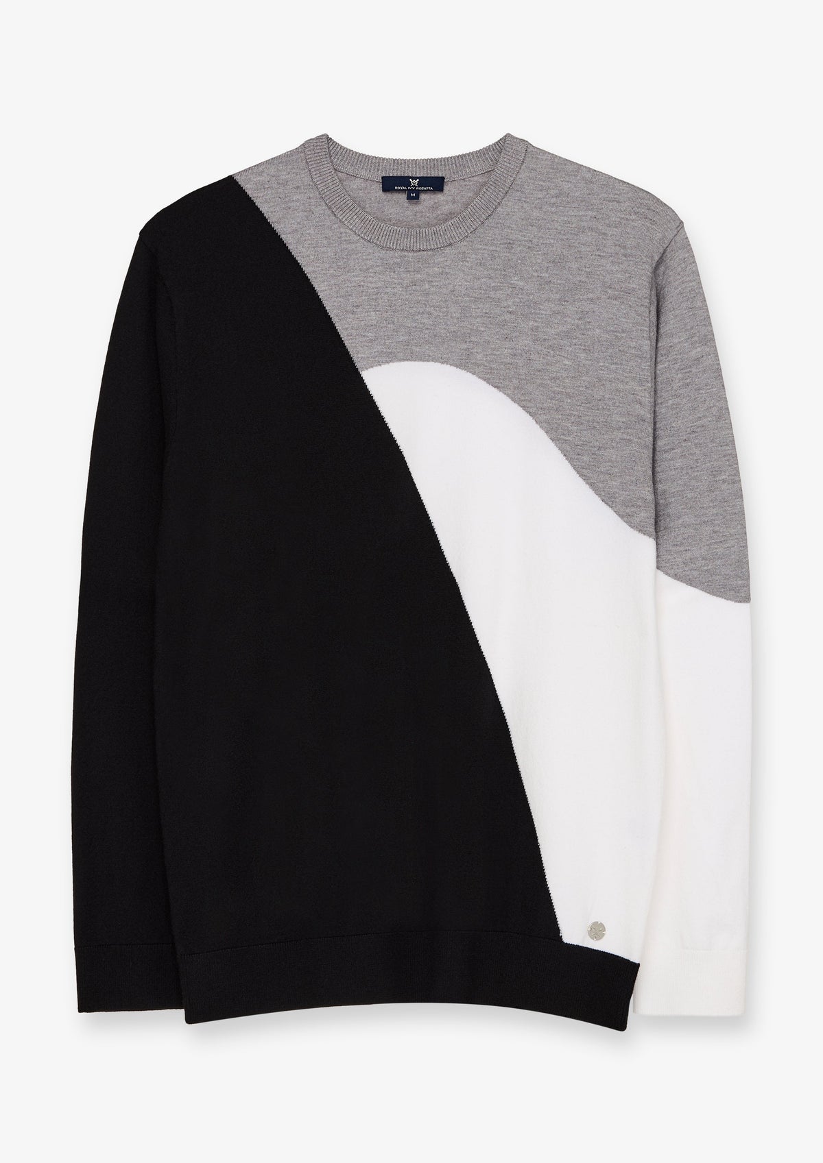 Colour Block Crew Neck Pullover