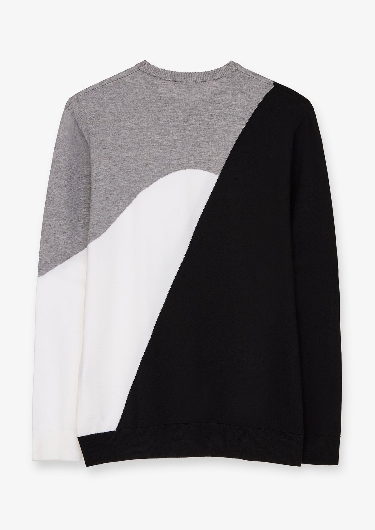 Colour Block Crew Neck Pullover