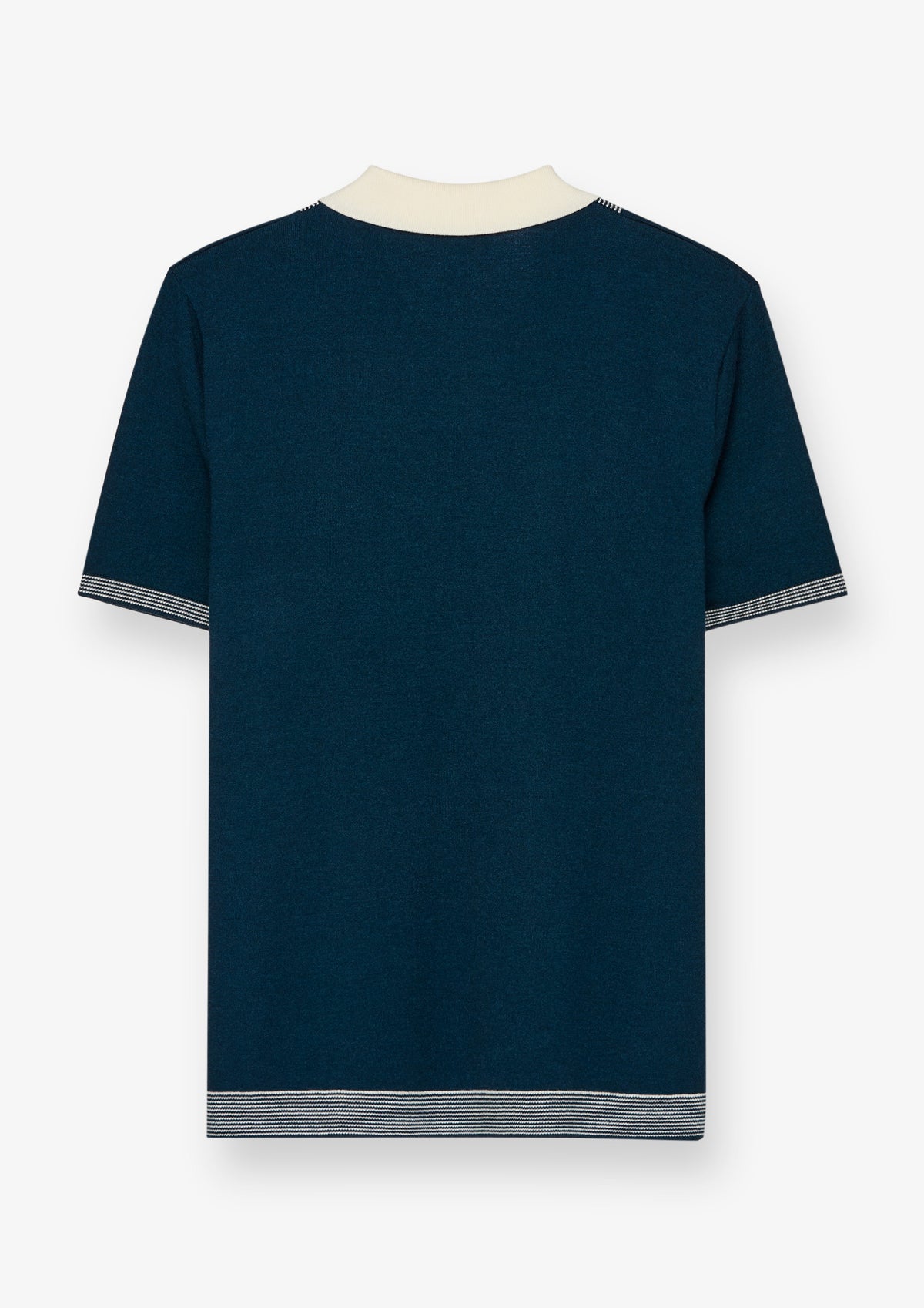 Contrast Collar Short Sleeve Polo