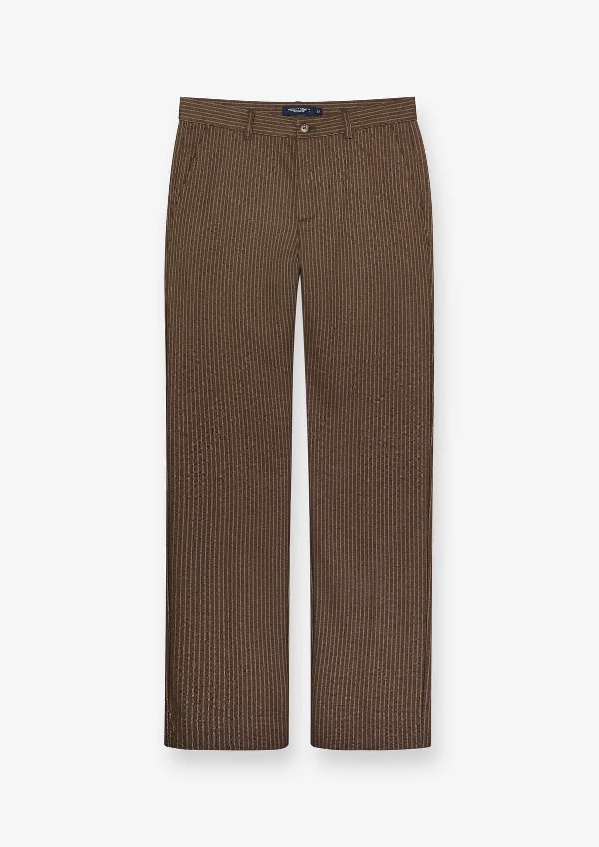Fine Pinstripe Straight Leg Pants
