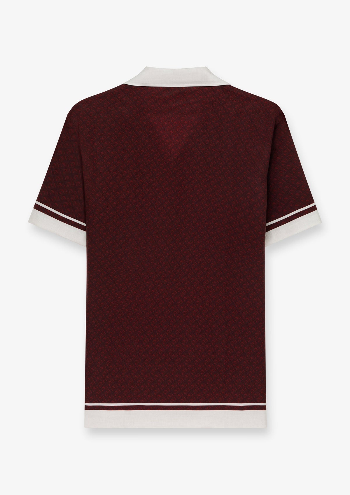 Contrast Panel Camp Collar Shirt