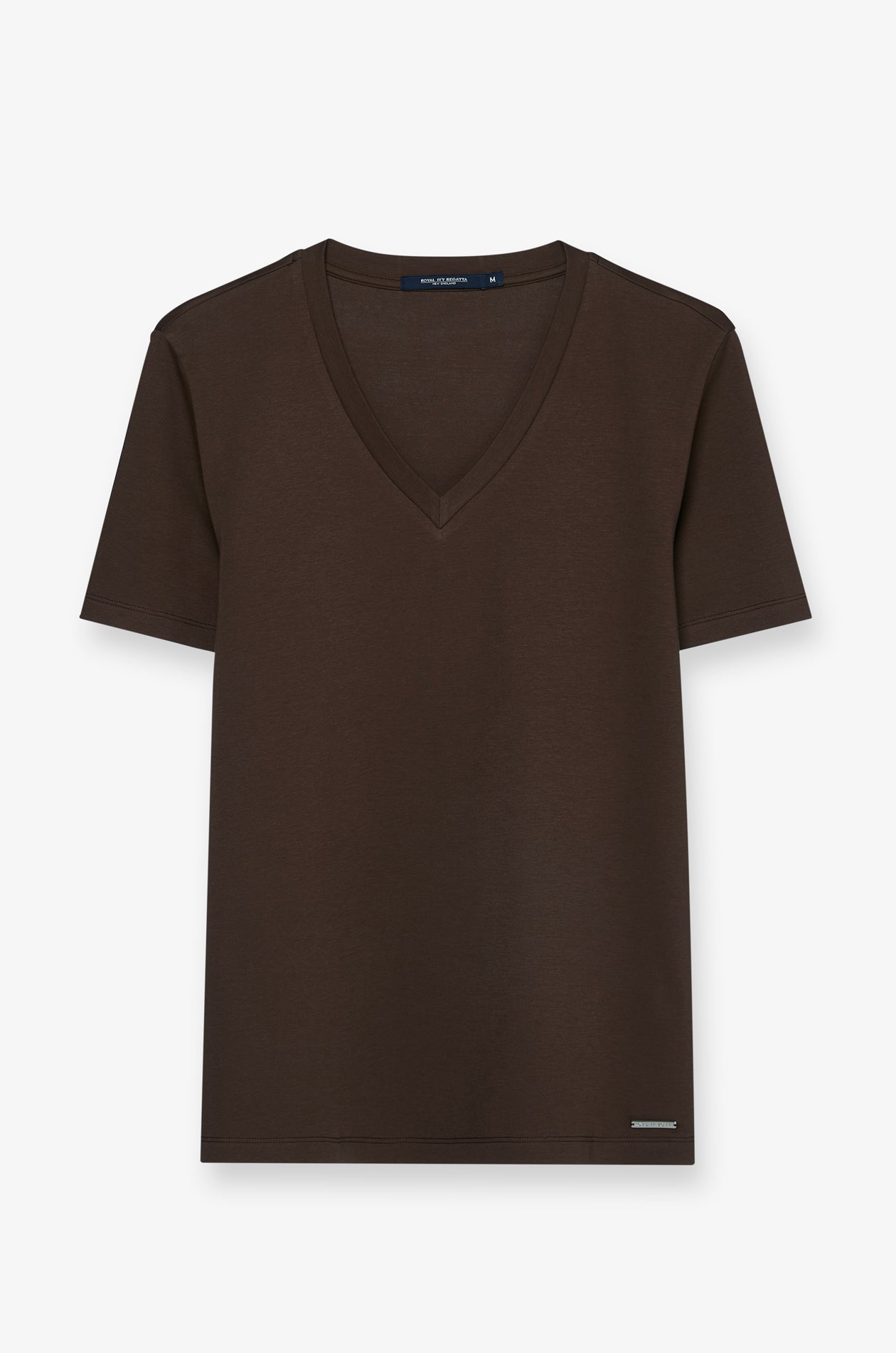 Serena V-Neck Essential Tee Brown