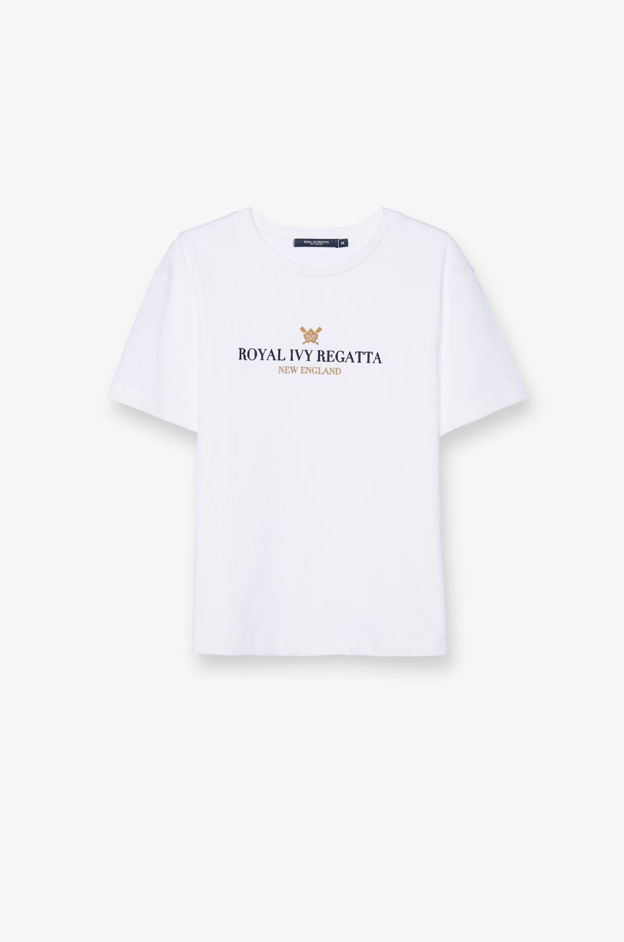 New England Signature Cotton T-Shirt Off-White