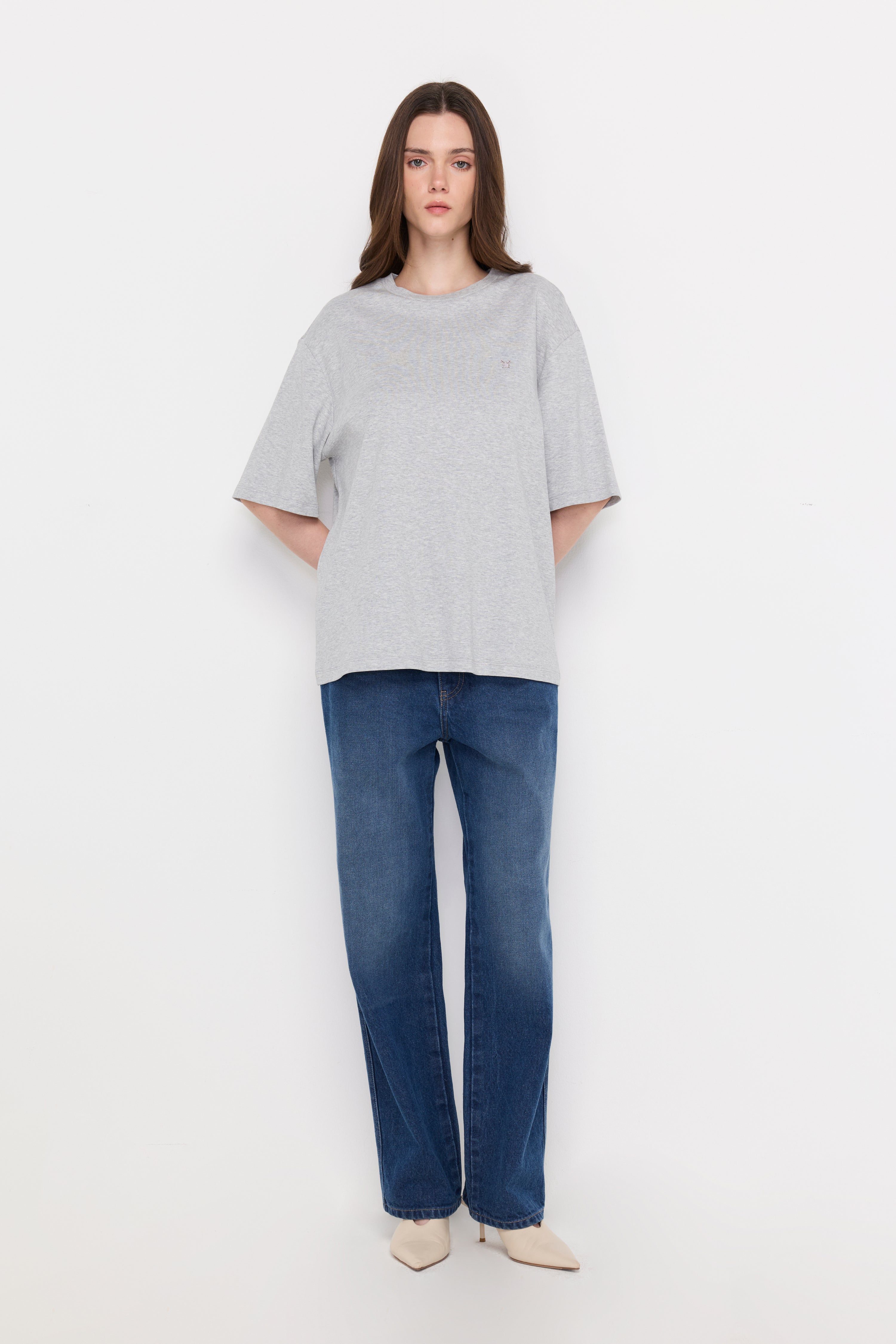Oversized Logo T-Shirt Grey