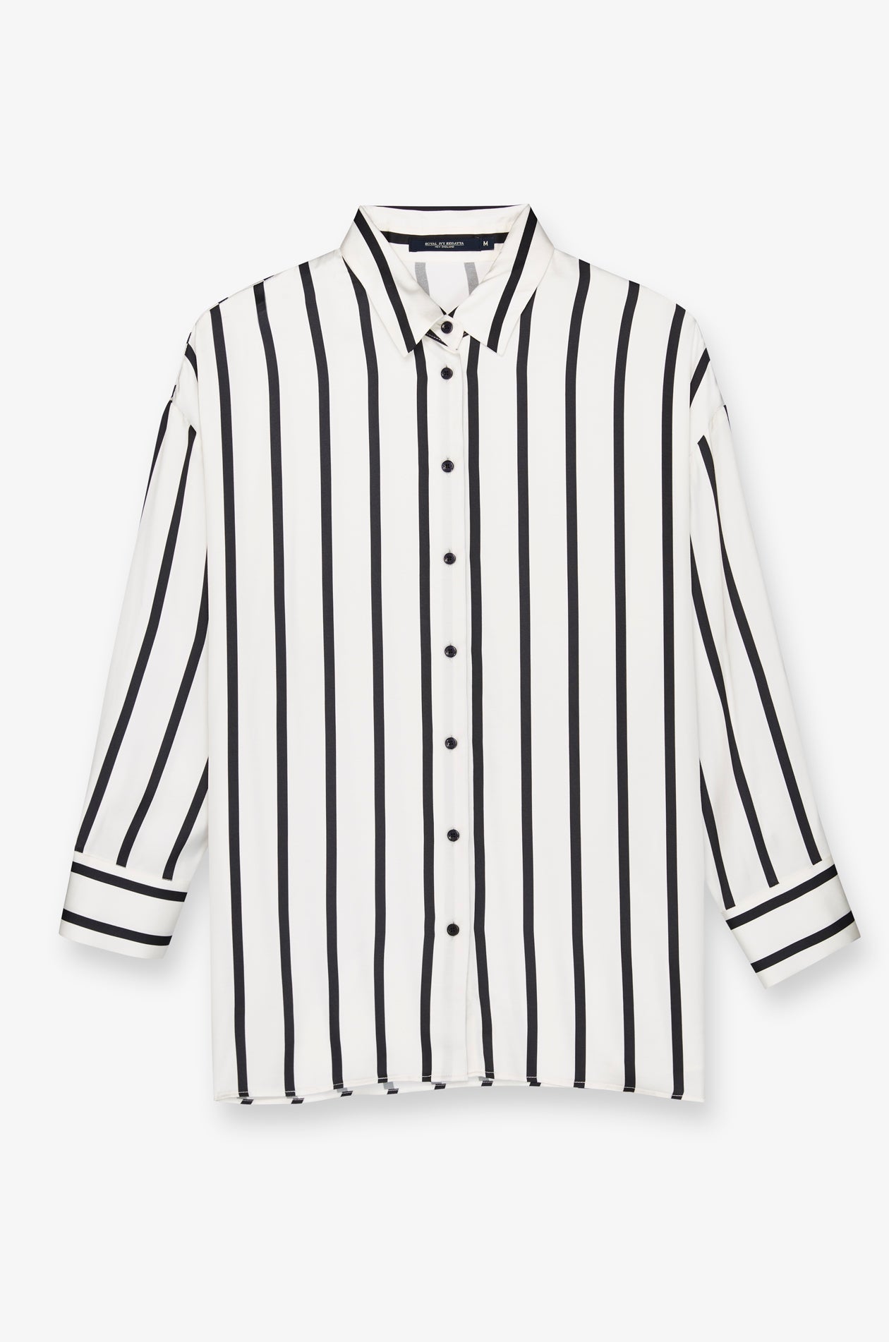 Striped Button-Down Shirt Striped White