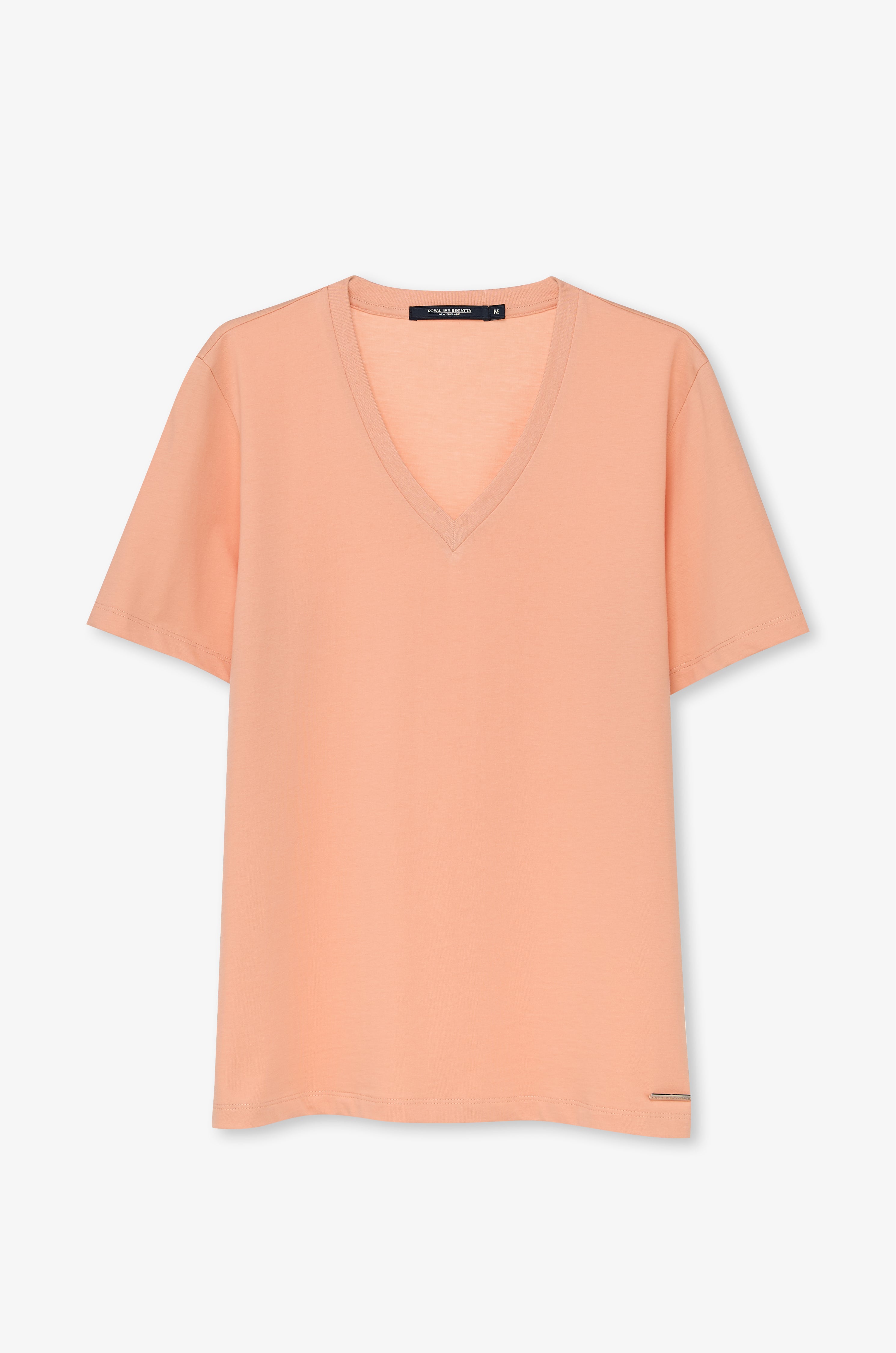 Essential V-Neck Knit Top Orange