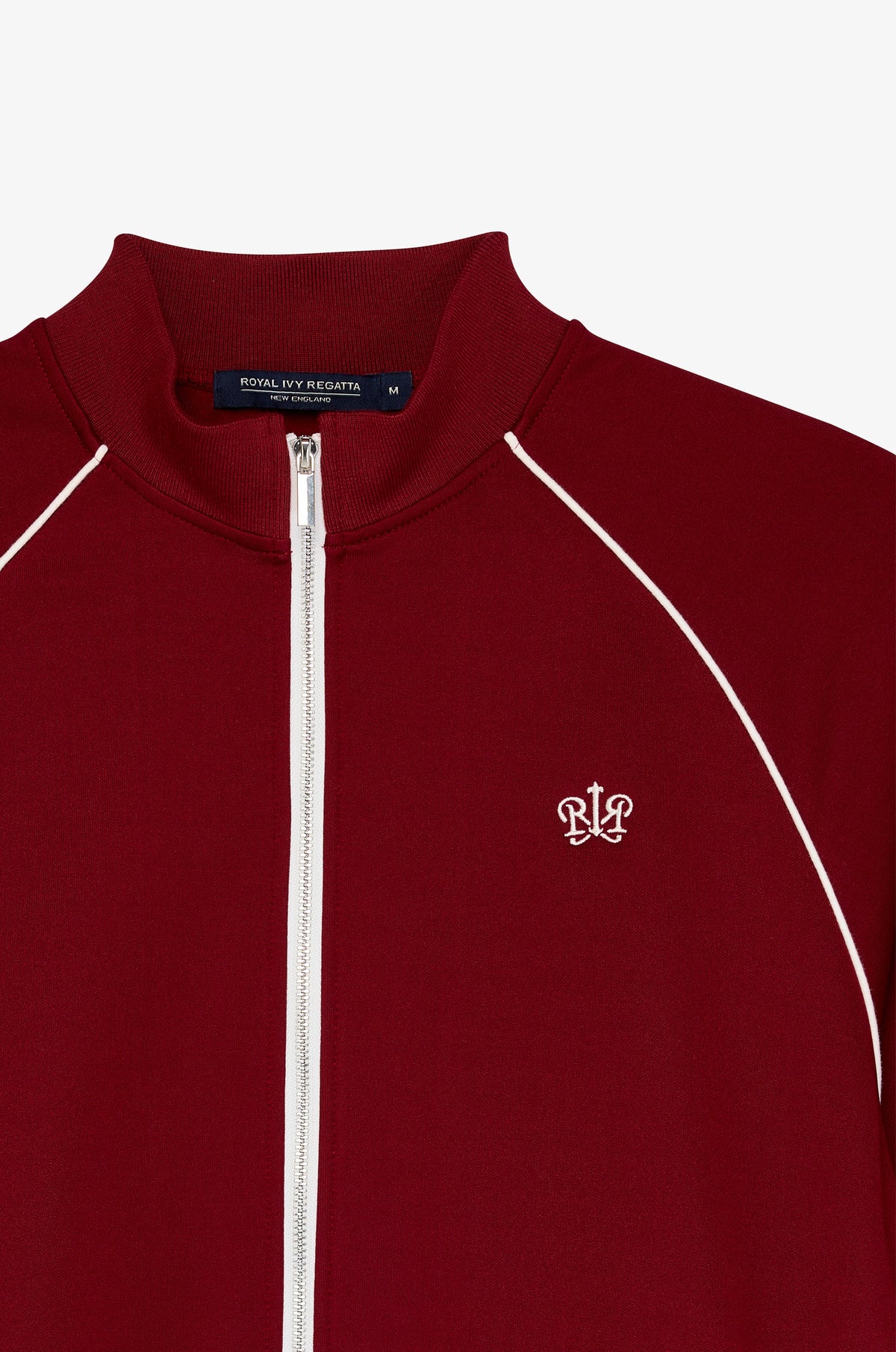 Contrast Piping Zip Front Jacket