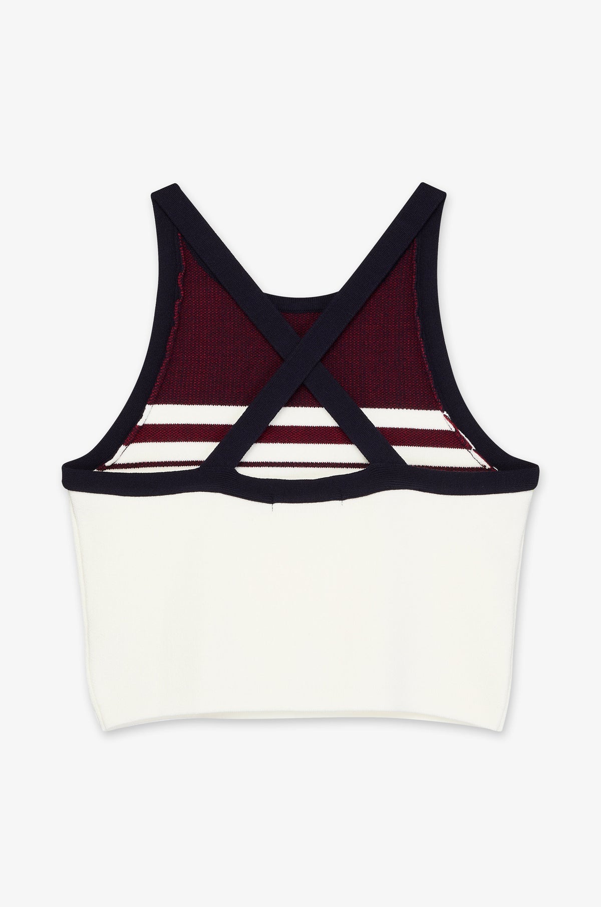 Colour Block Stripe Scoop Neck Tank