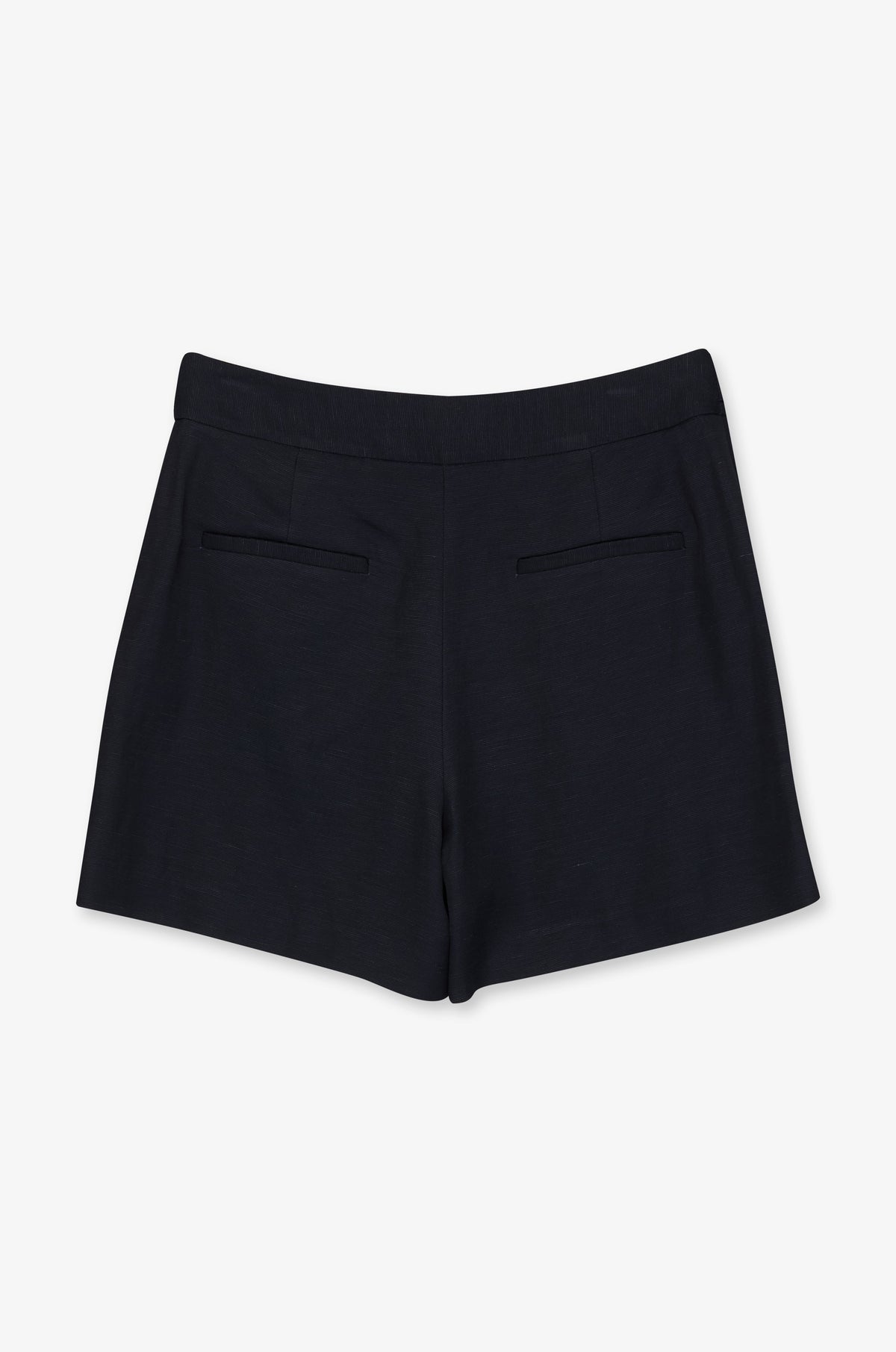 Button Detail Pleated Tailored Shorts