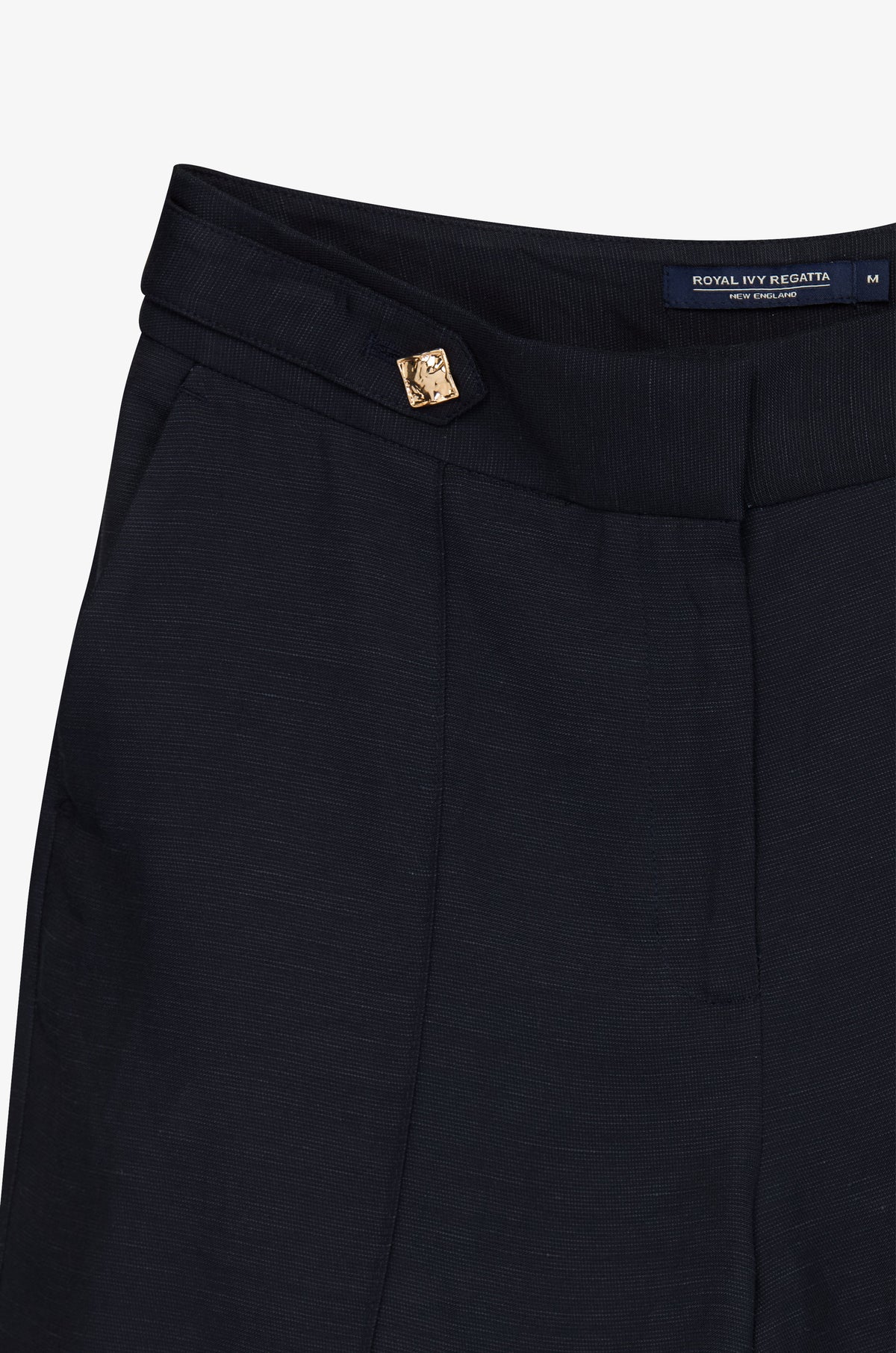 Button Detail Pleated Tailored Shorts