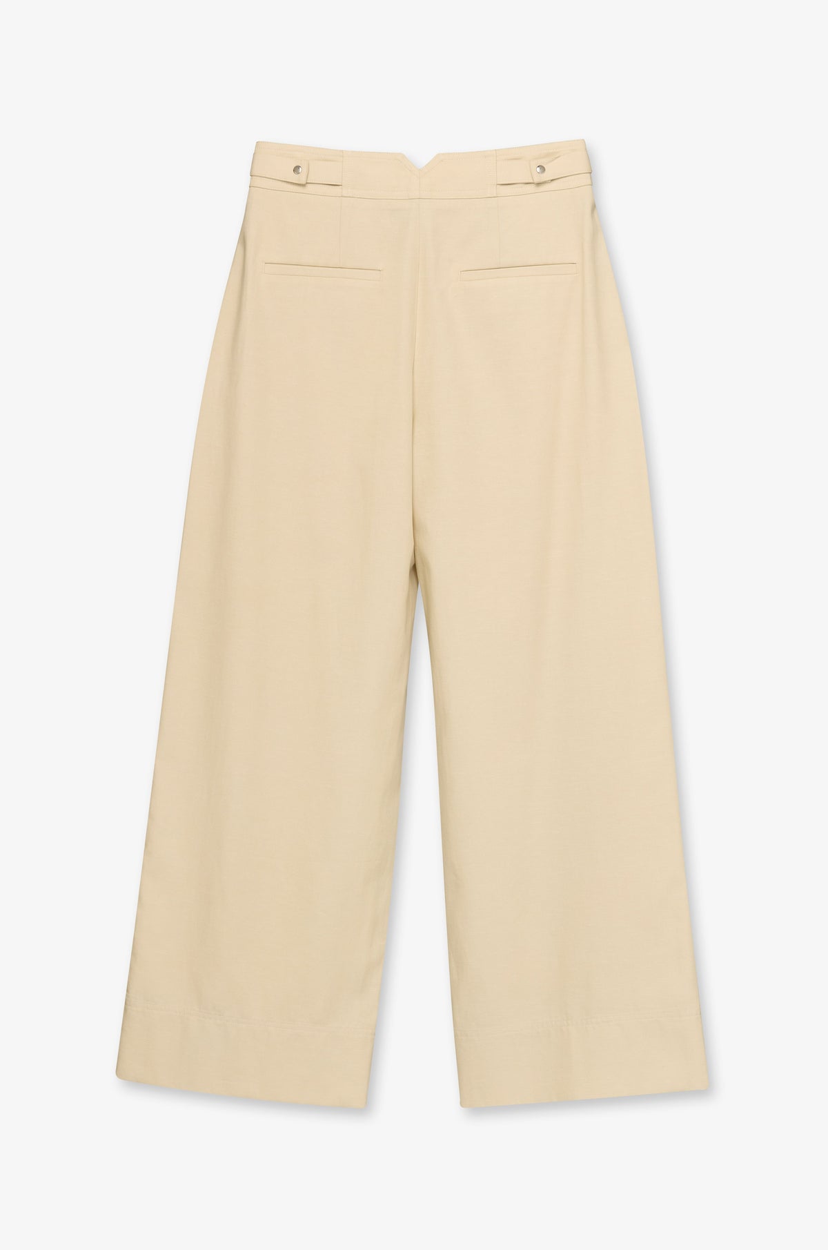 Pleated Front Wide Leg Tailored Trousers