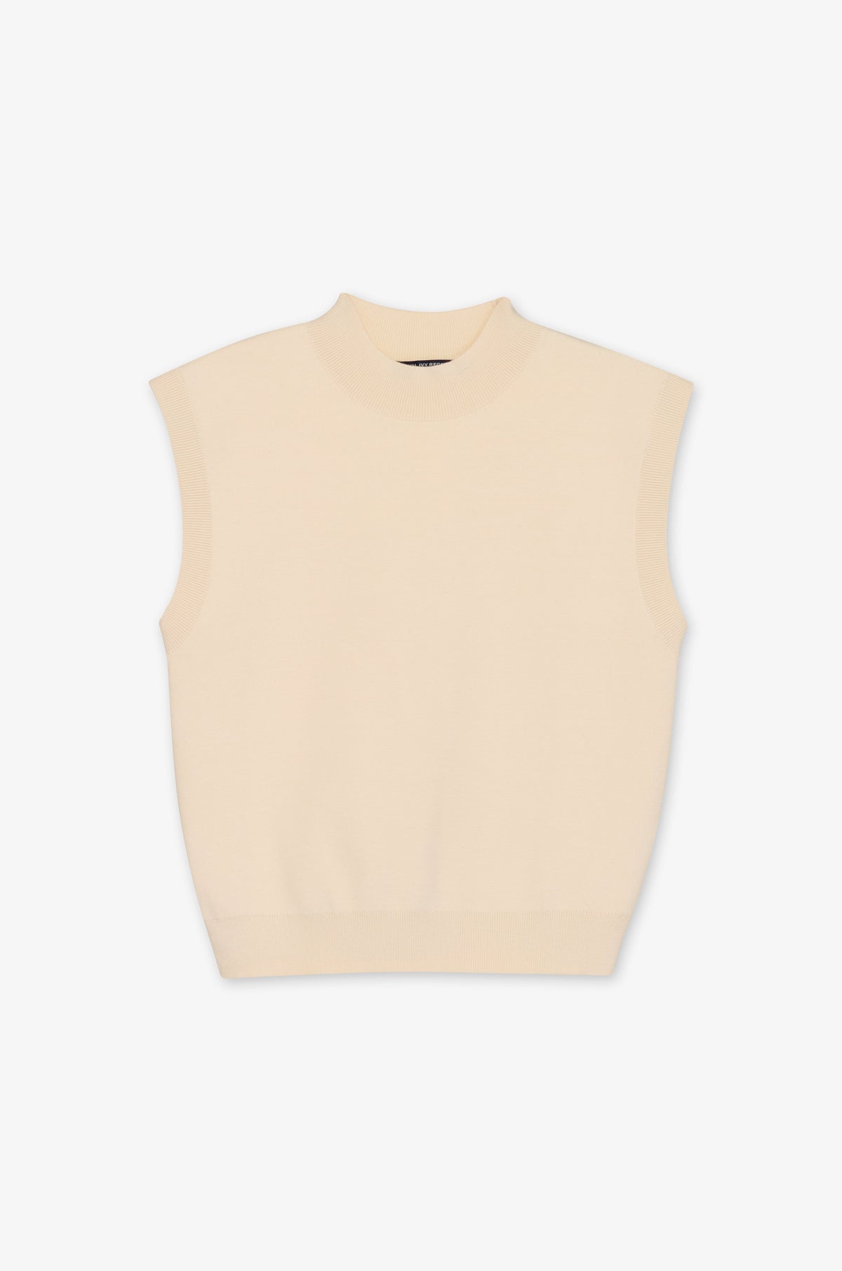 Minimal Crew Neck Cropped Vest