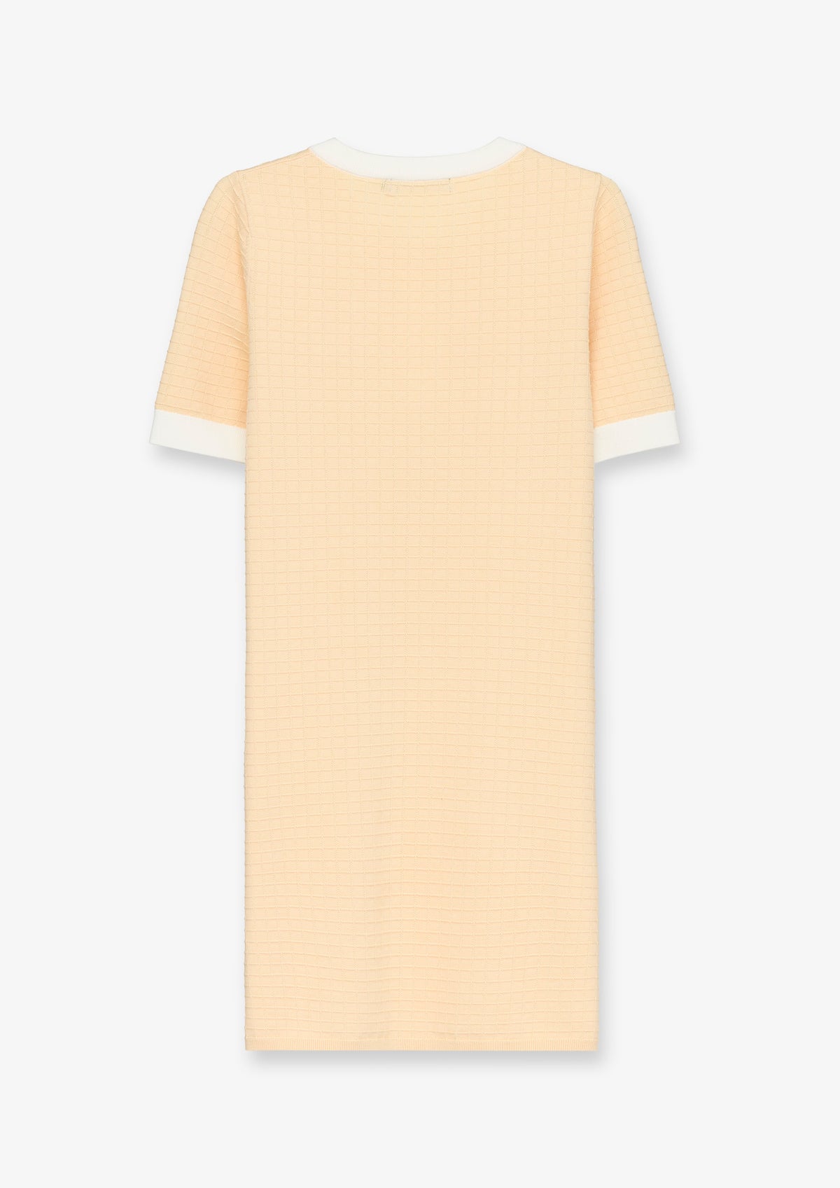Contrast Trim Short Sleeve Midi Dress