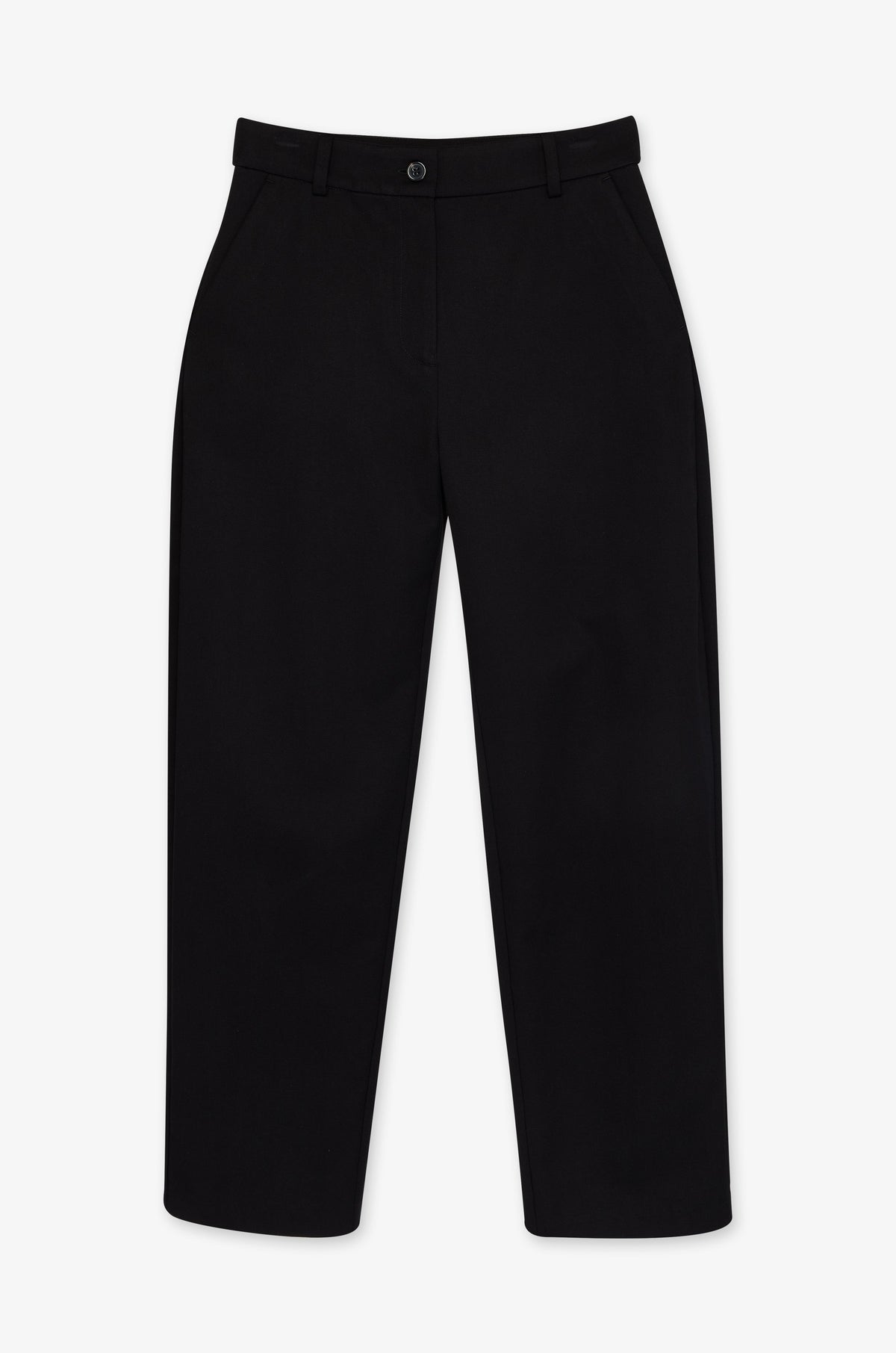 Minimal Straight Leg Tailored Trousers