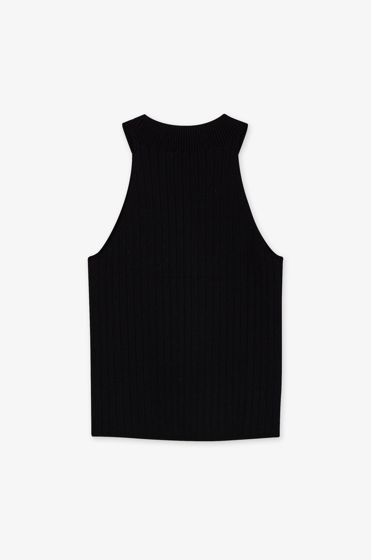 Minimal Crew Neck Sleeveless Vest