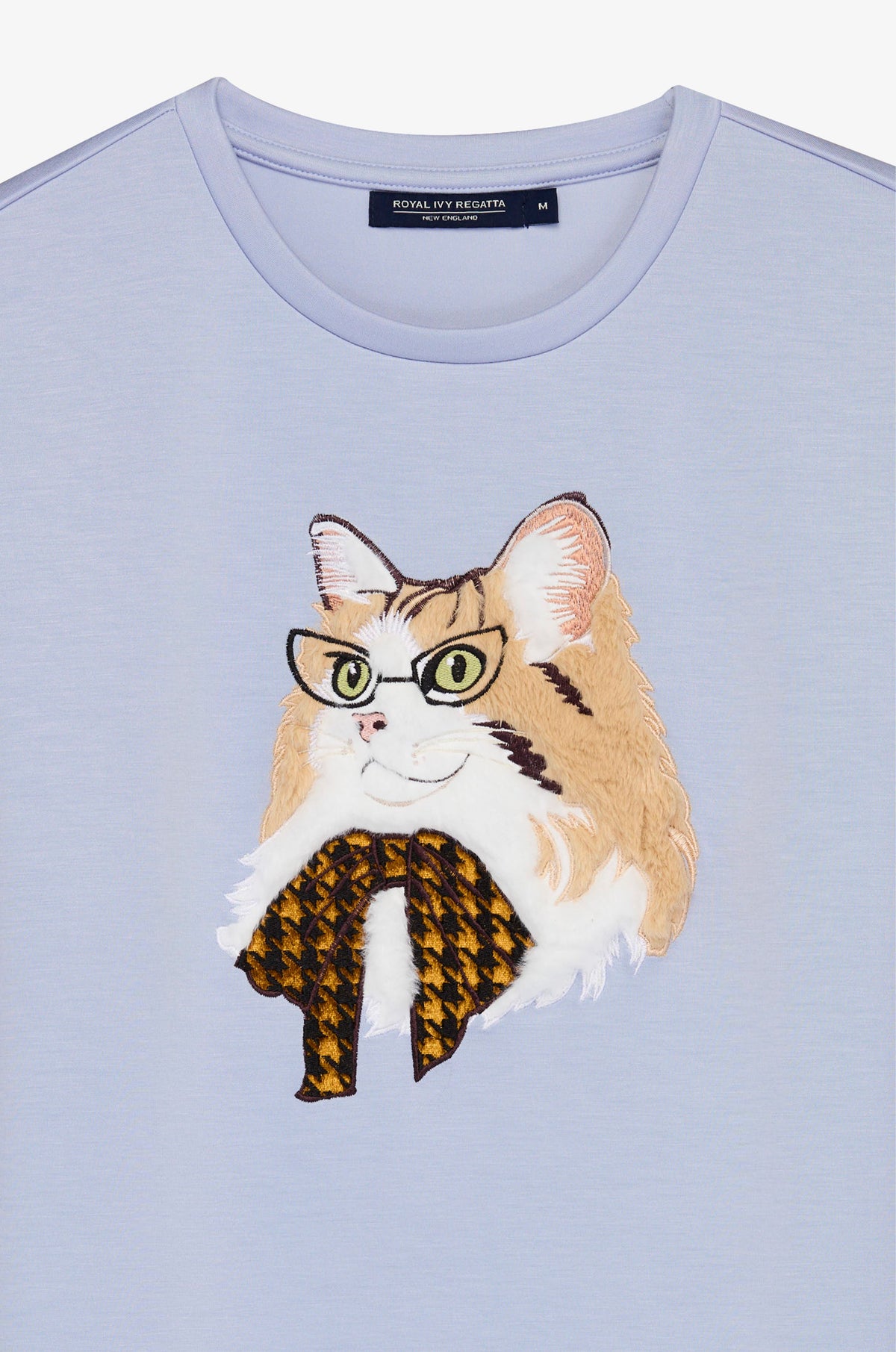 Glasses Cat Graphic Crew T-Shirt