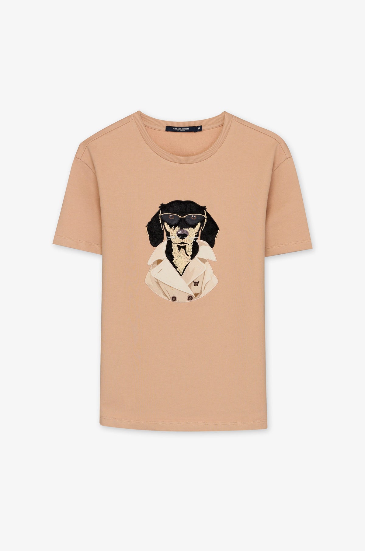 Dog Portrait Crew Neck T-Shirt