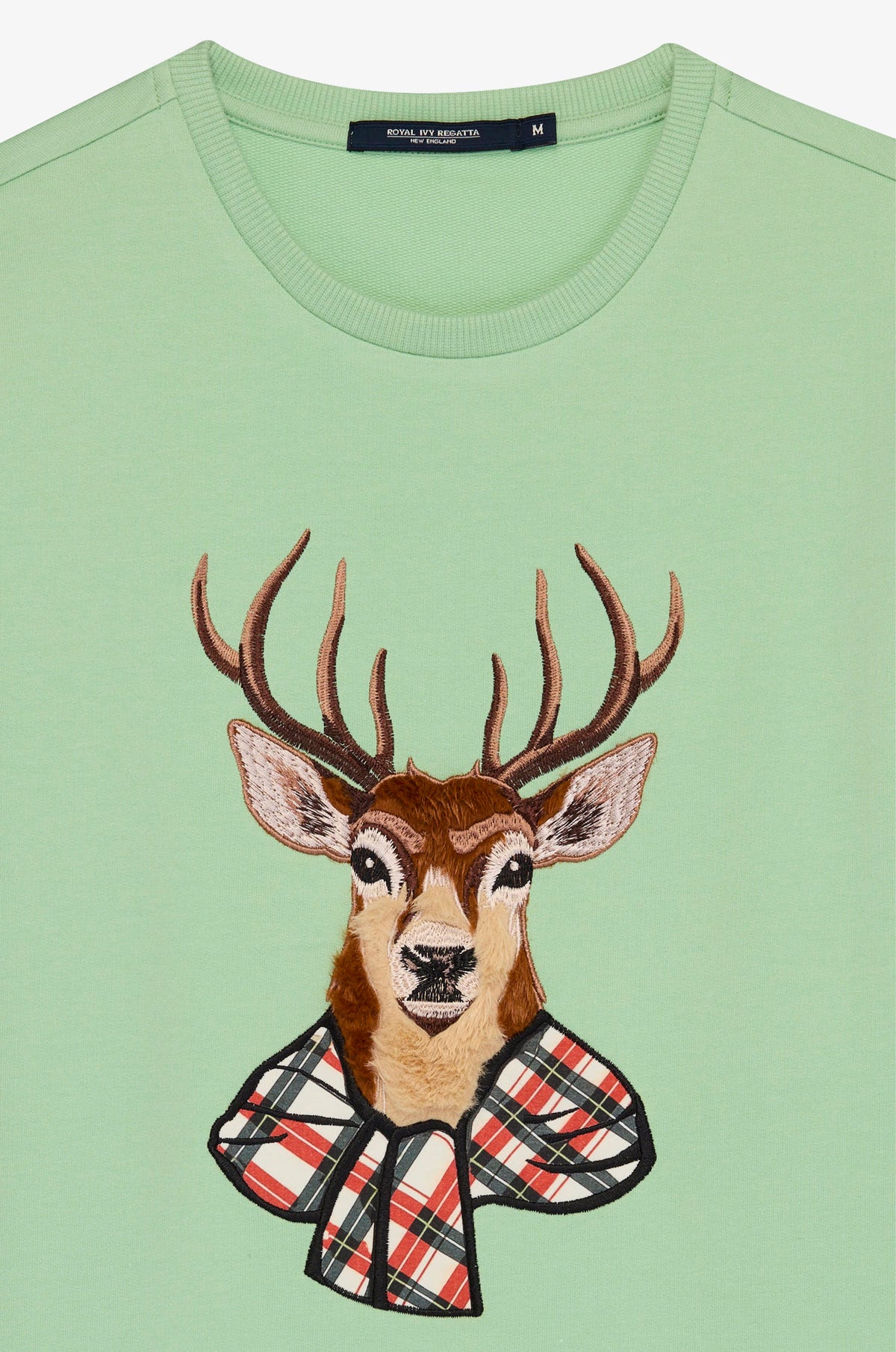 Deer Portrait Crew Neck T-Shirt