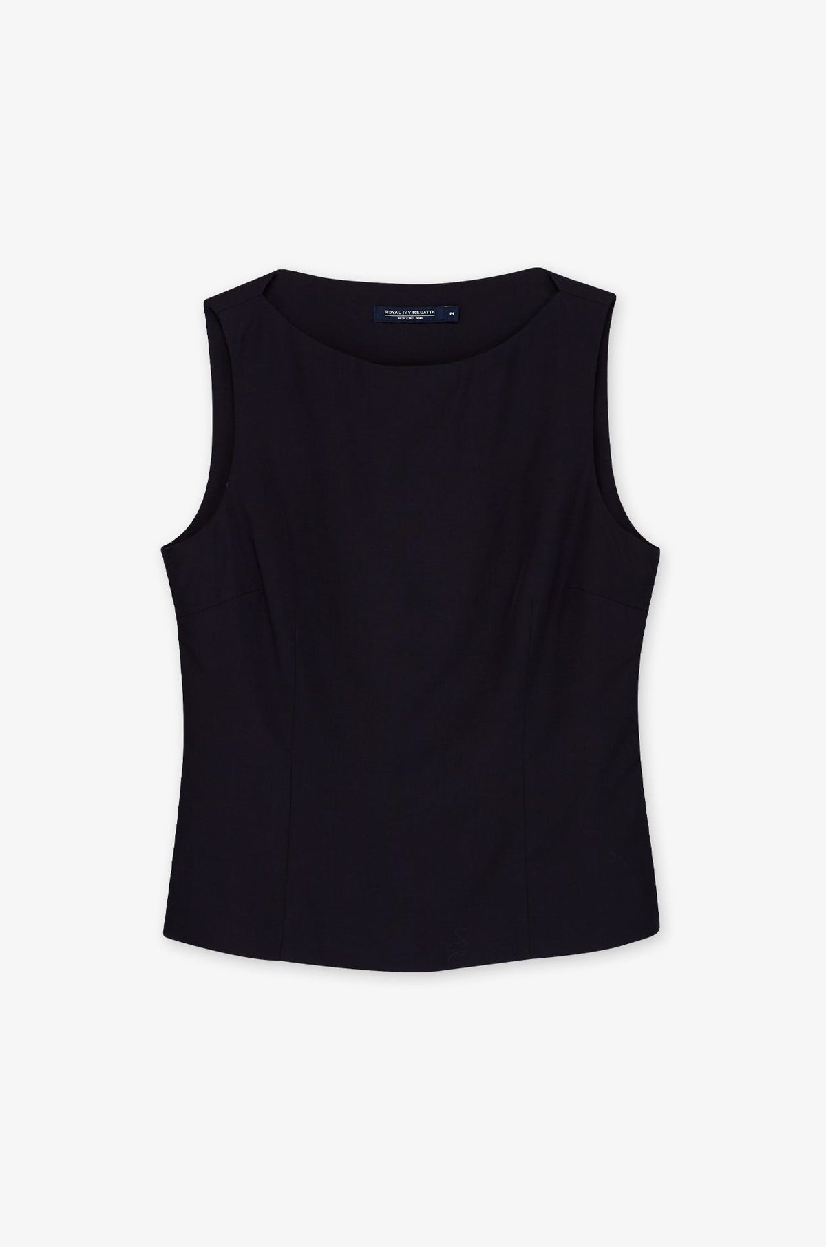 Shaped Seam Sleeveless Crew Top