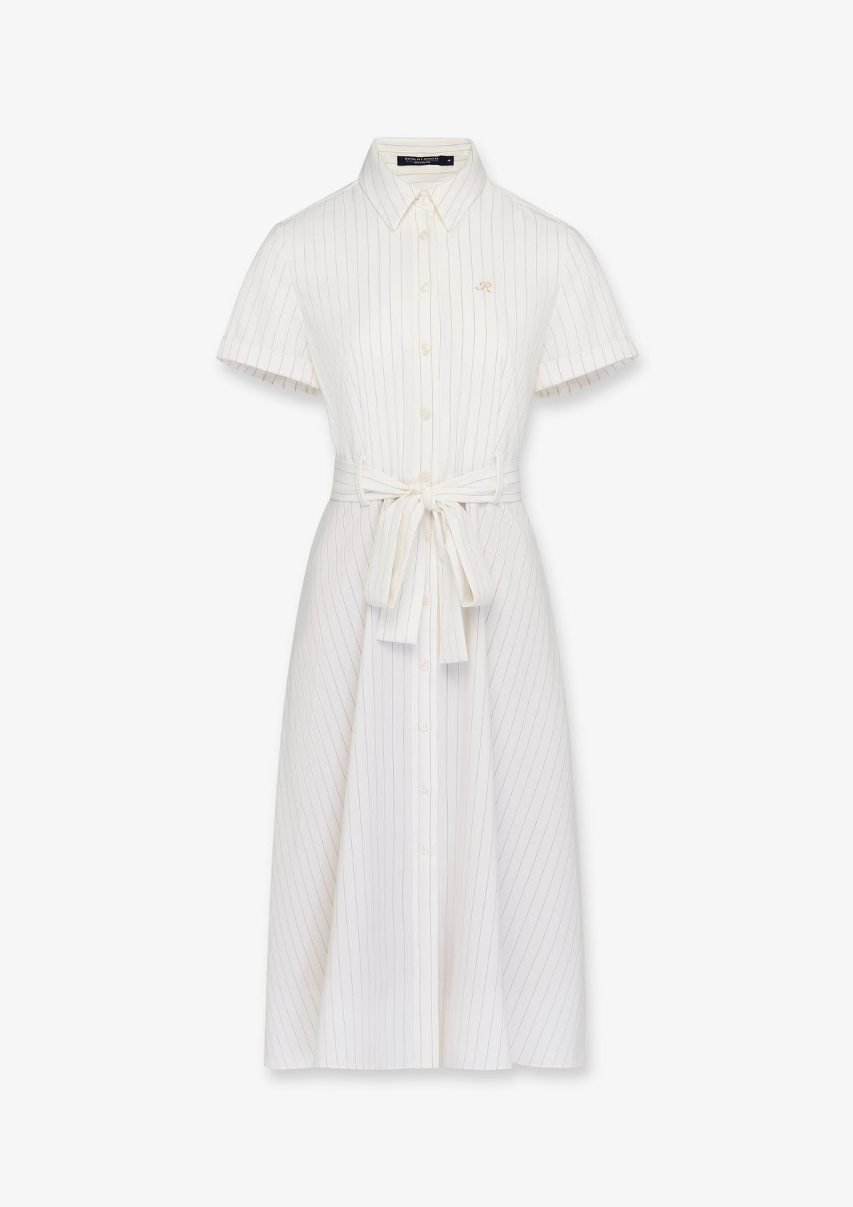 Tie Waist Short Sleeve Midi Dress