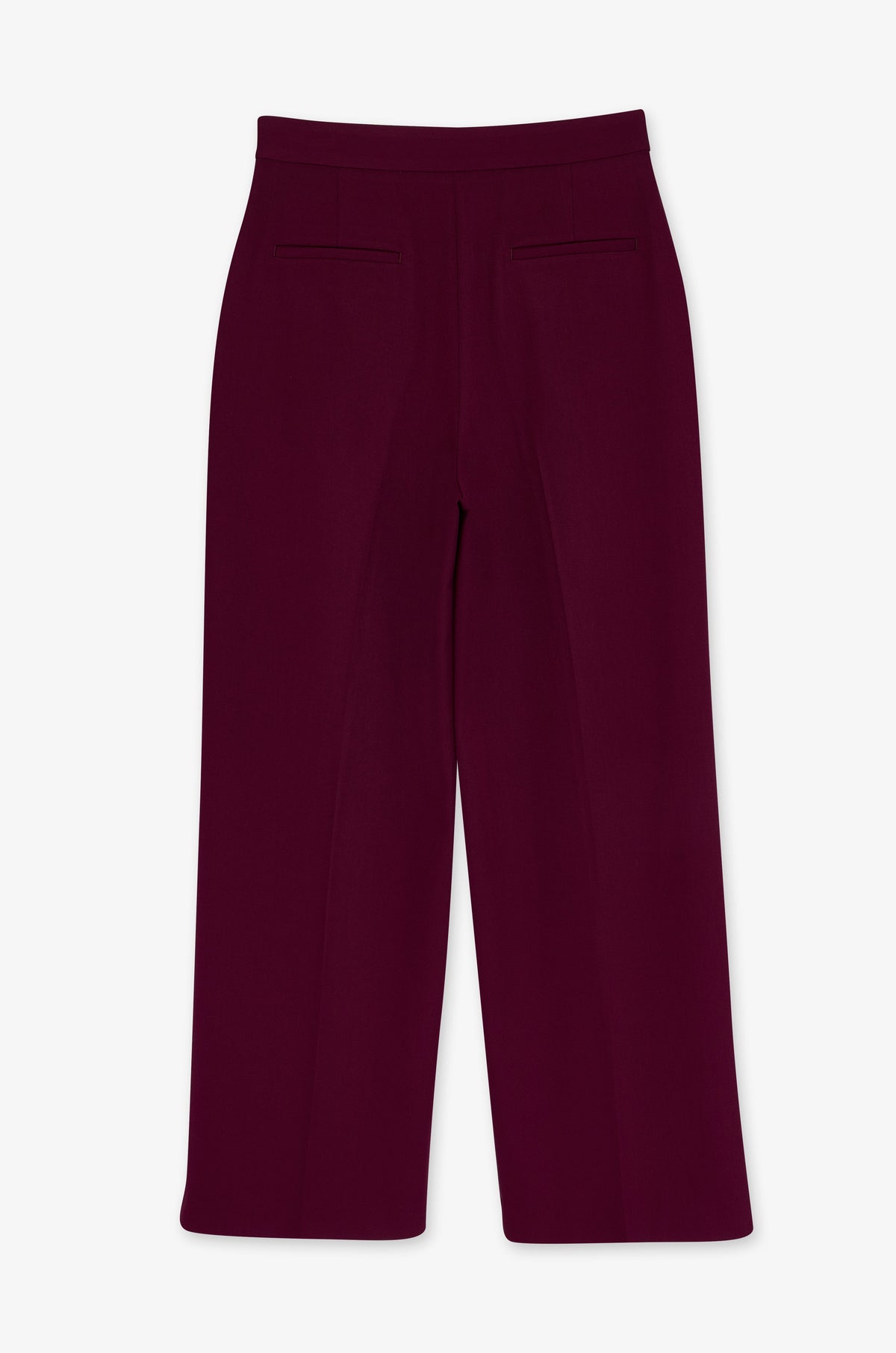 Double Button Wide Leg Trousers