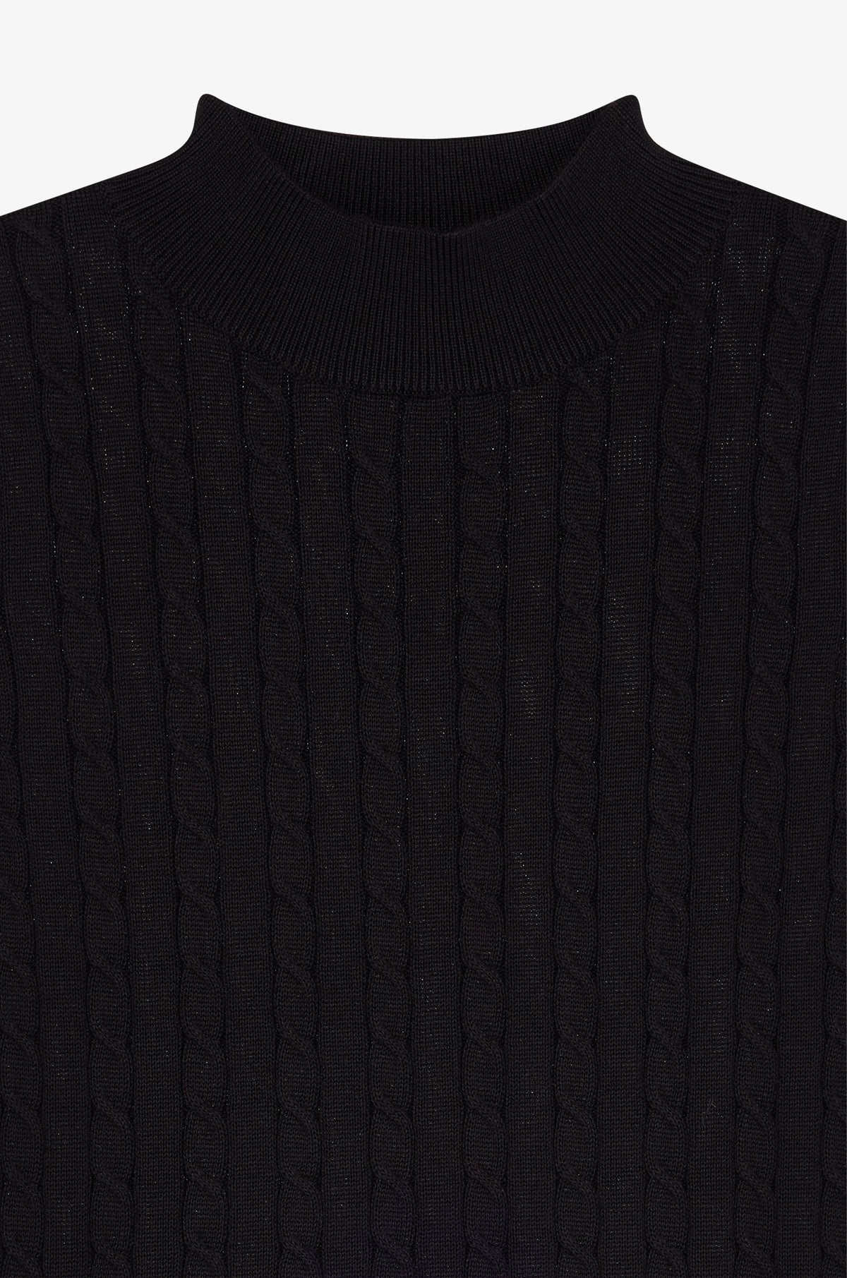 Rib Texture Sleeveless High Neck Top