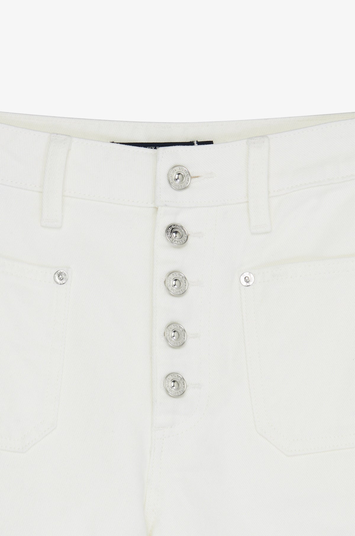 Button Front Wide Leg Jeans