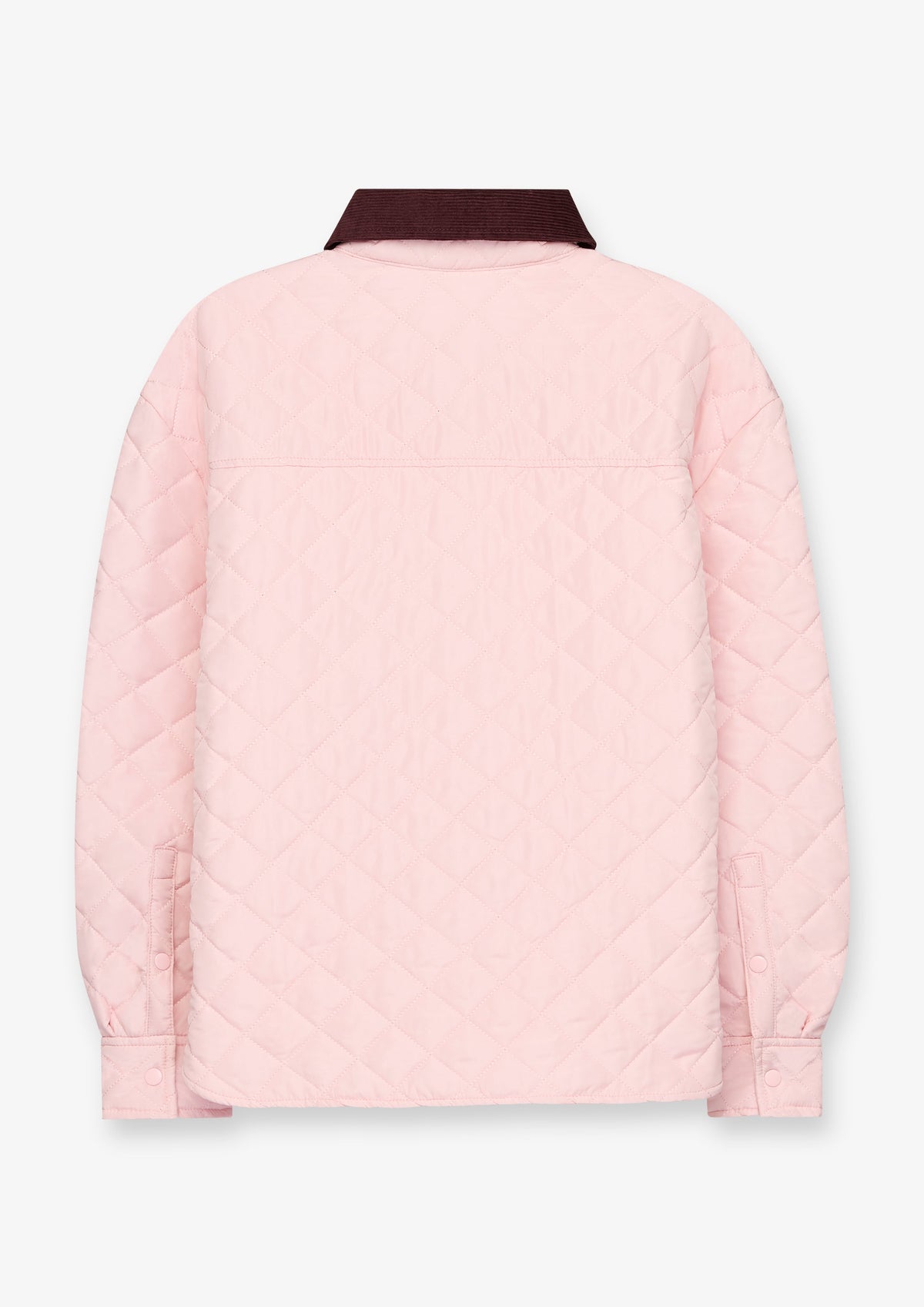 Contrast Collar Cable Texture Cardigan