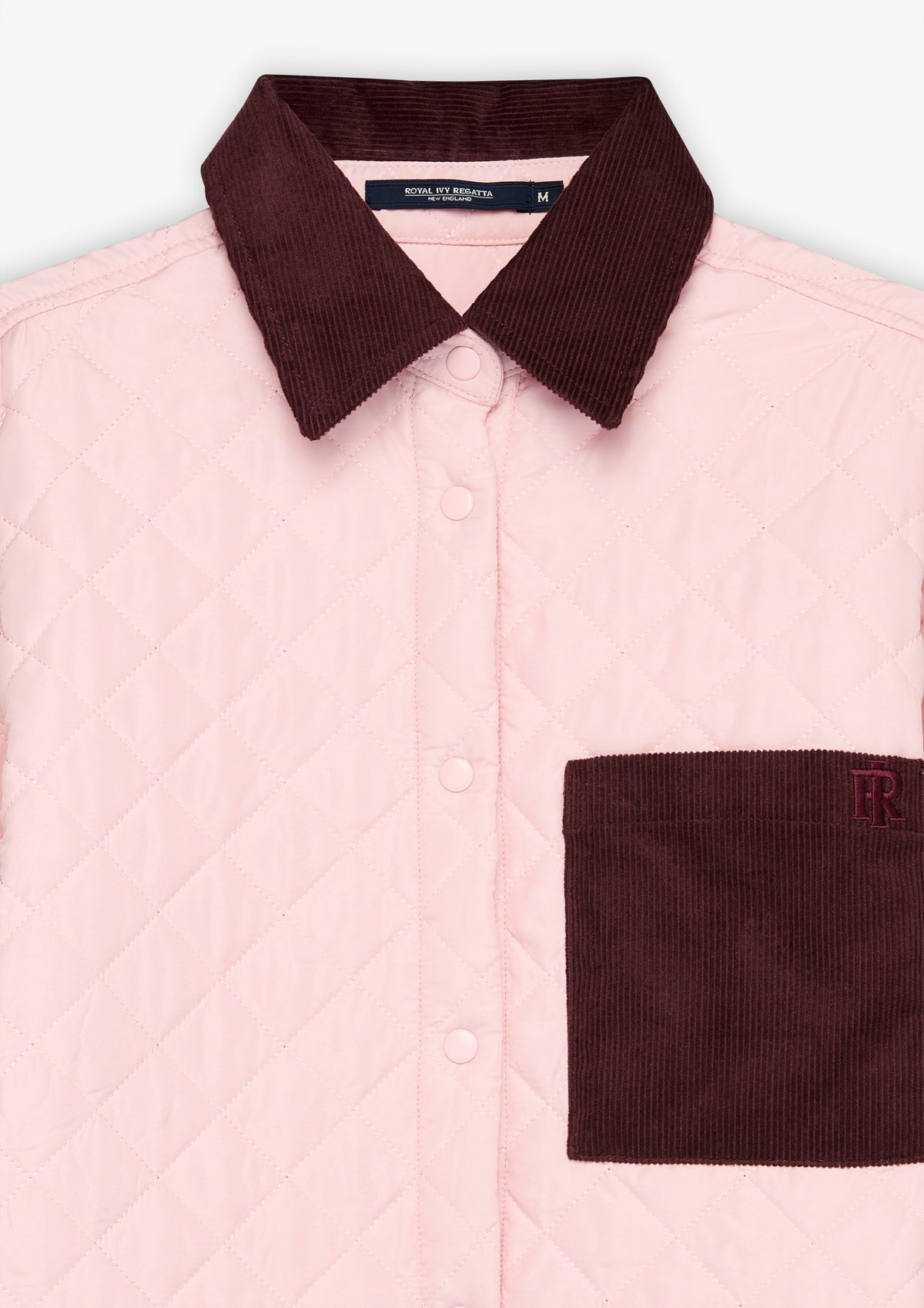 Contrast Collar Cable Texture Cardigan