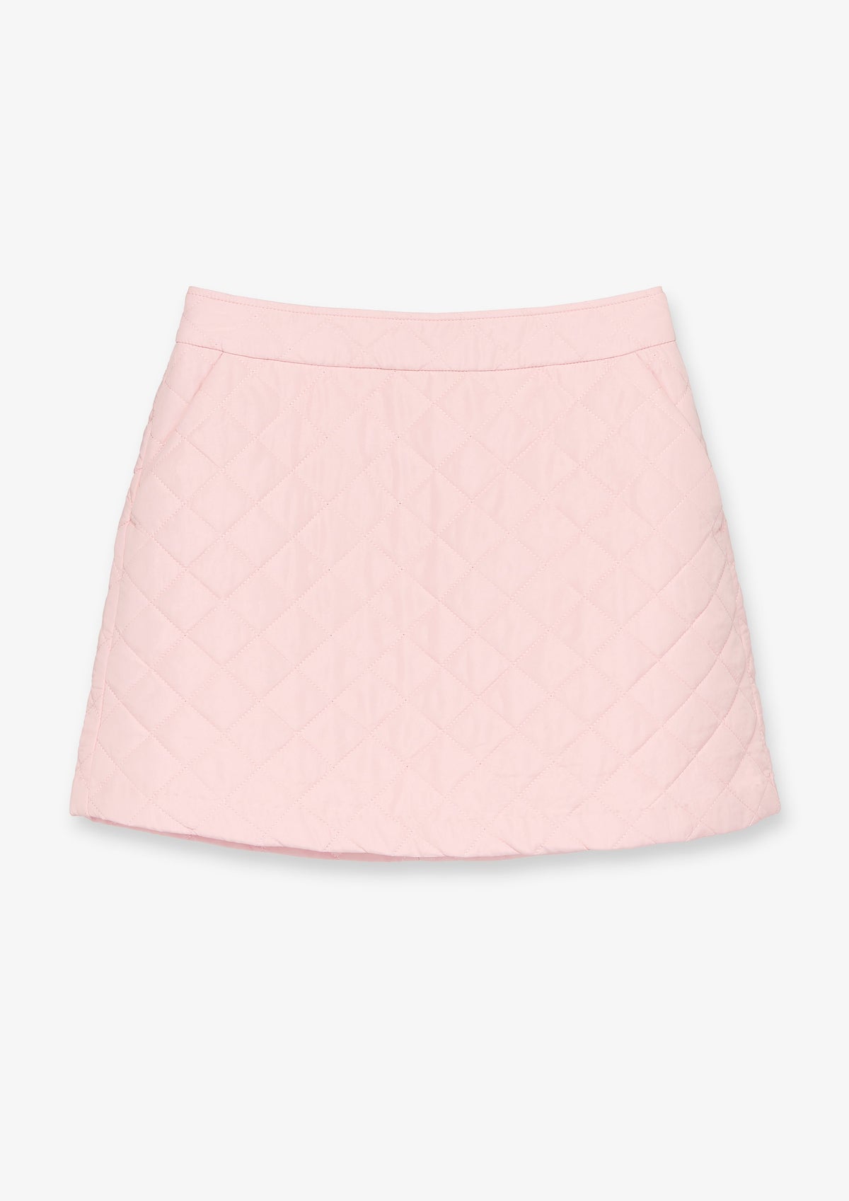 Textured A Line Mini Skirt