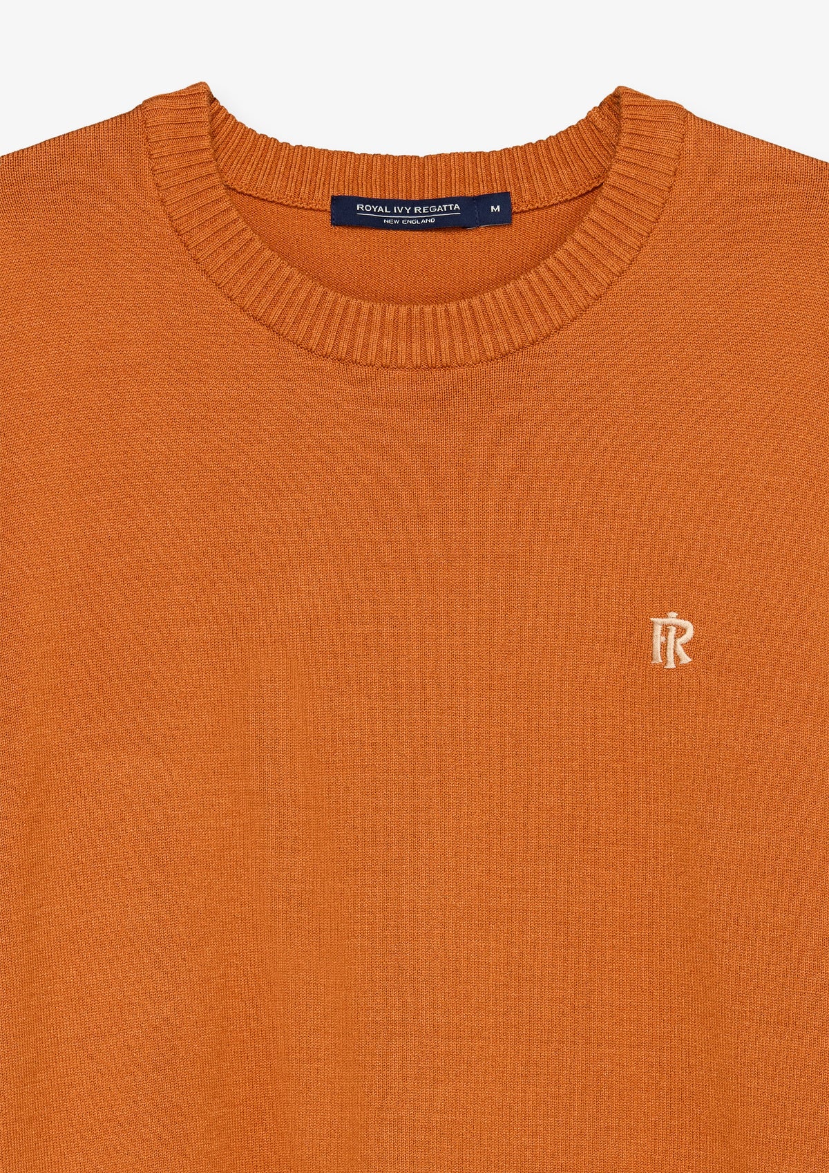 Striped Hem Crew Neck Pullover