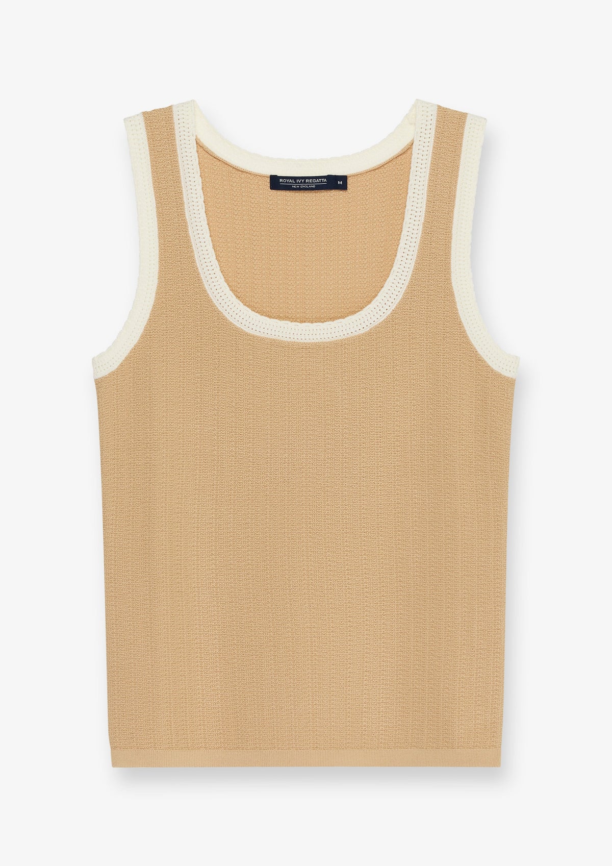 Contrast Edge Scoop Neck Tank
