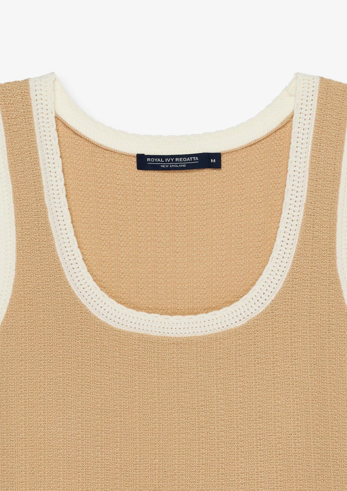 Contrast Edge Scoop Neck Tank