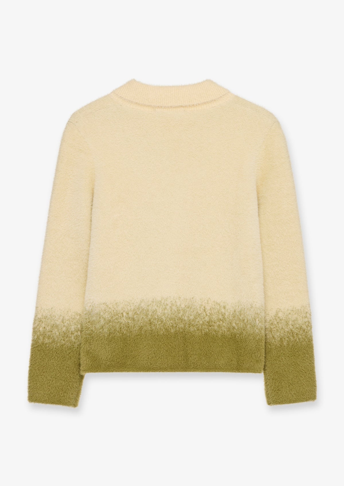 Gradient Hem Button Front Cardigan