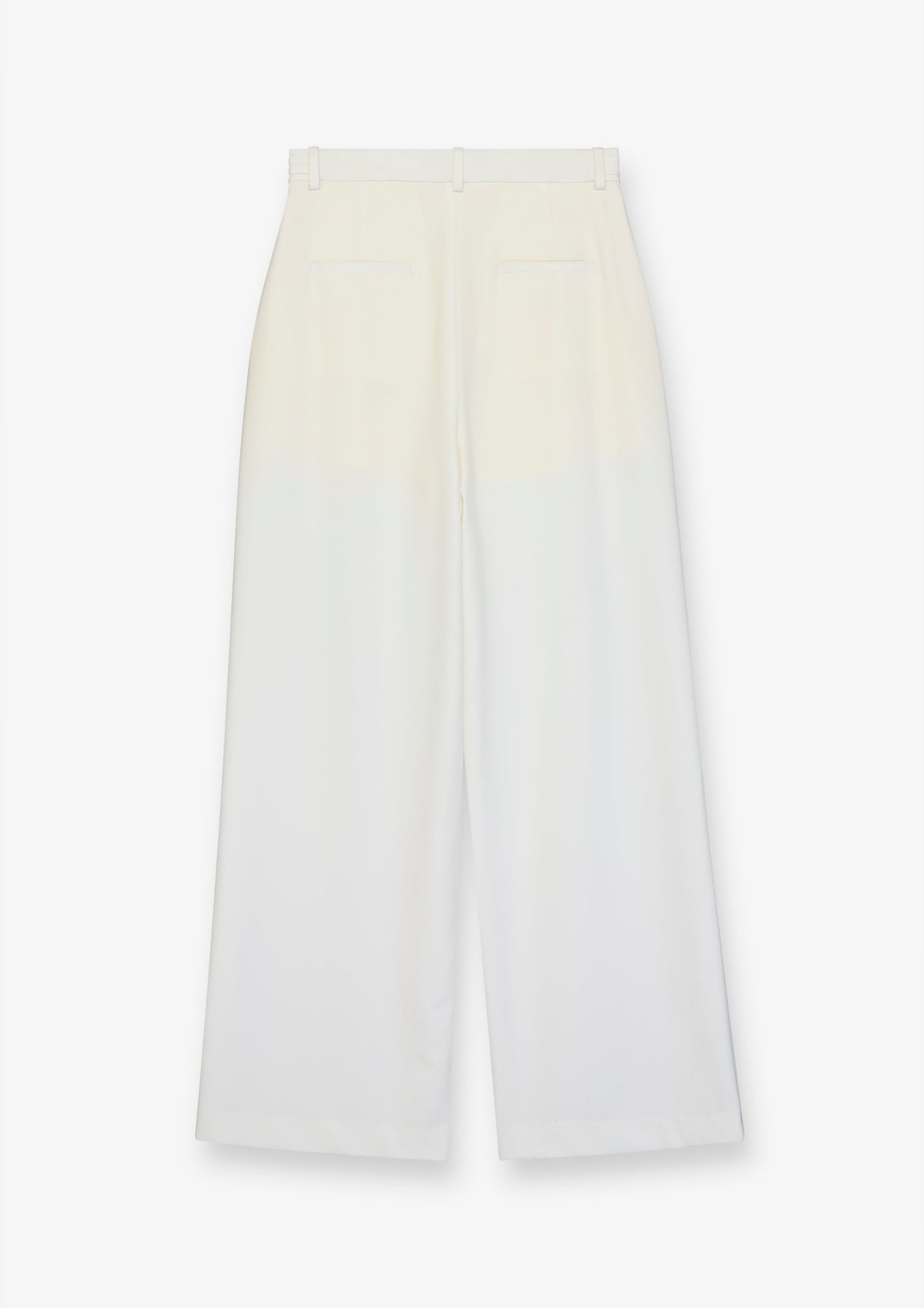 Gathered Waist Wide Leg Trousers