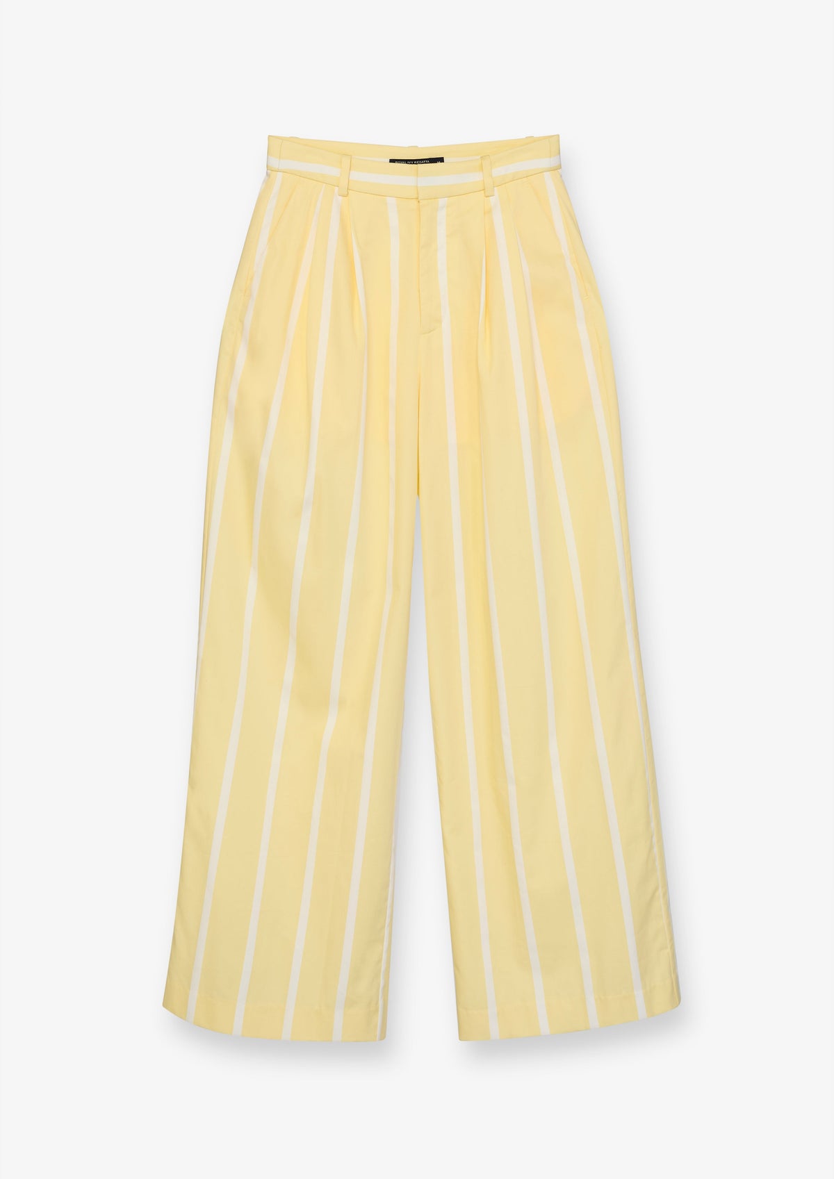 Vertical Stripe Wide Leg Trousers