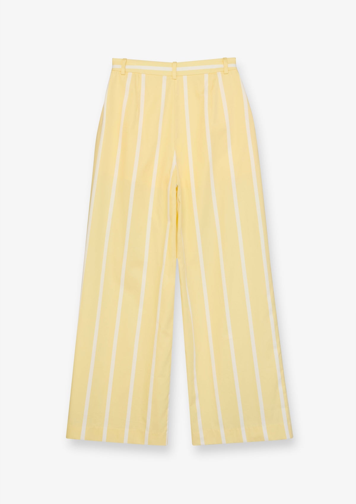 Vertical Stripe Wide Leg Trousers