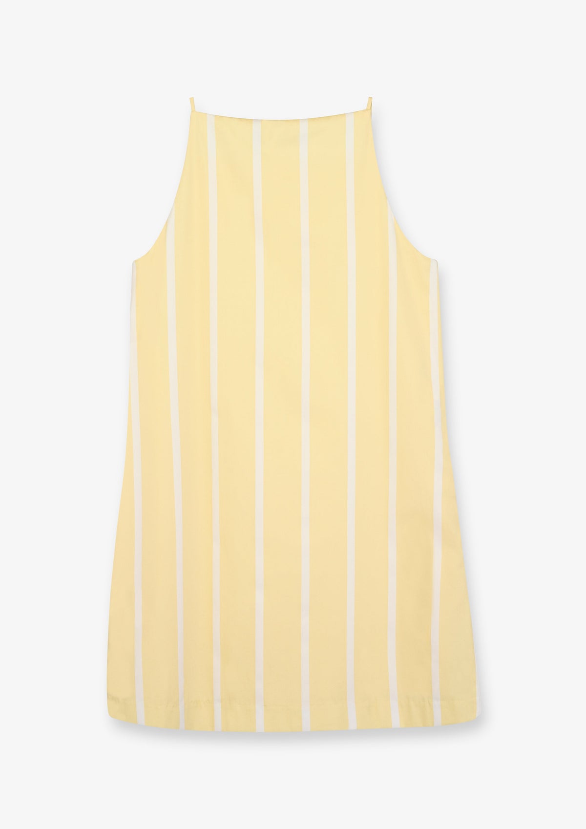 Vertical Stripe Sleeveless Mini Dress