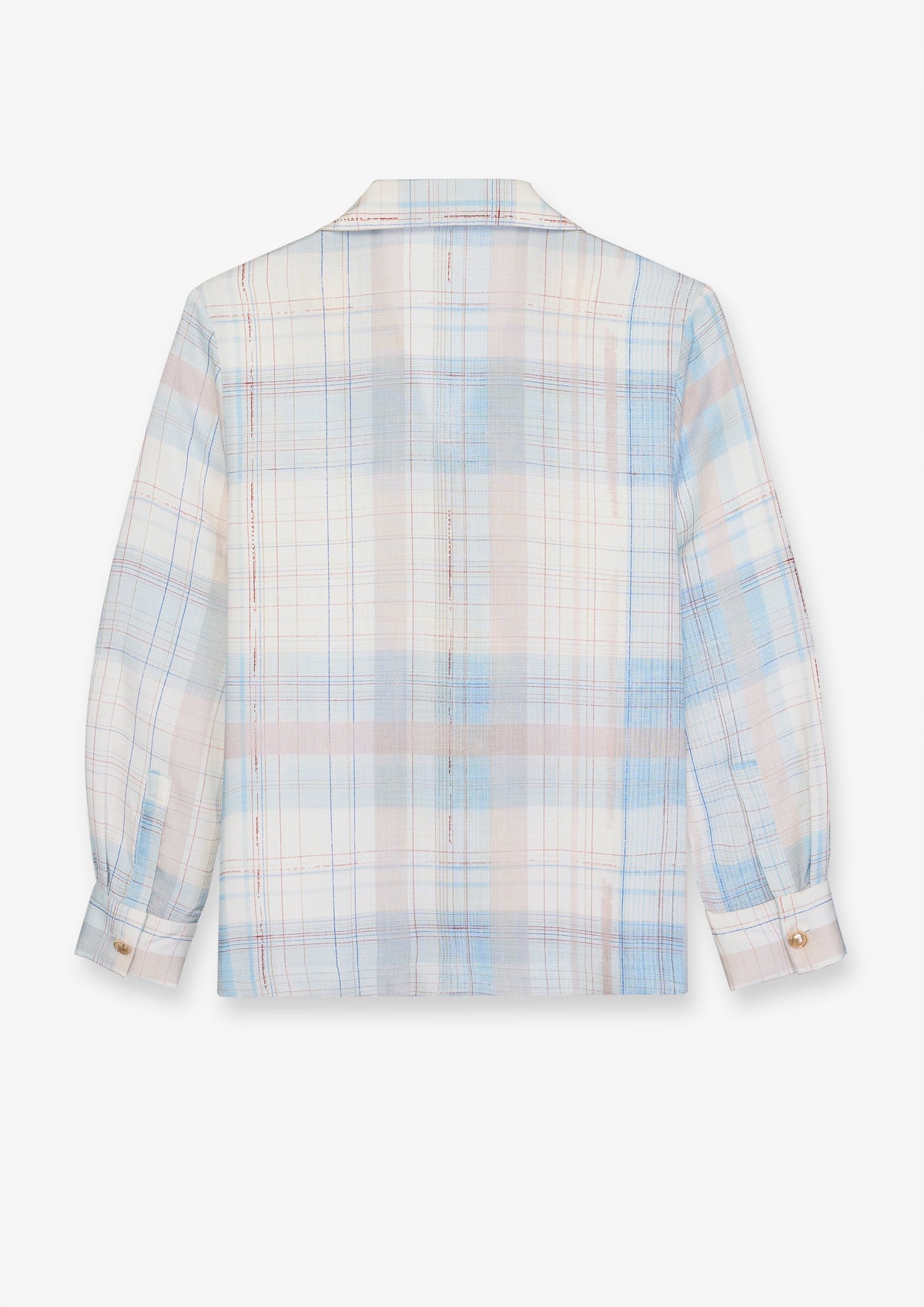 Pastel Check Double Breasted Shirt