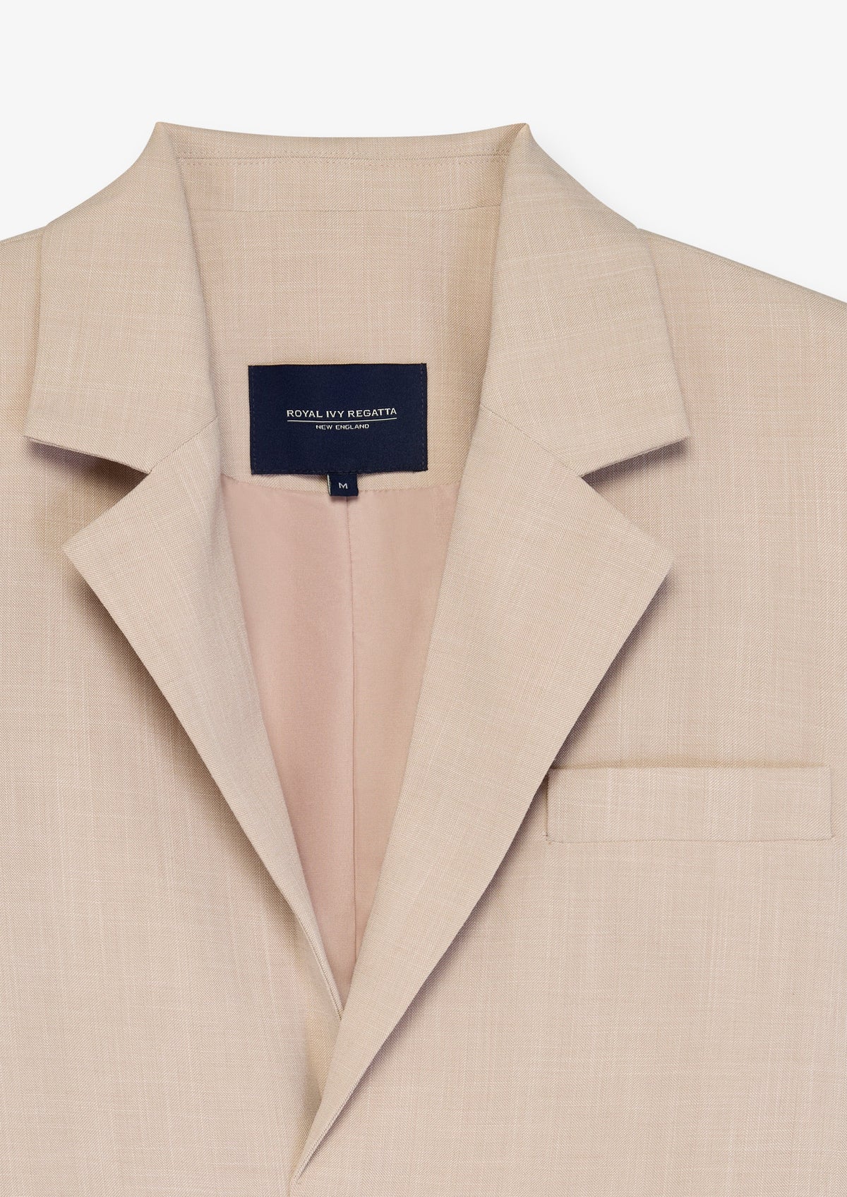 Notch Lapel Cropped Tailored Blazer