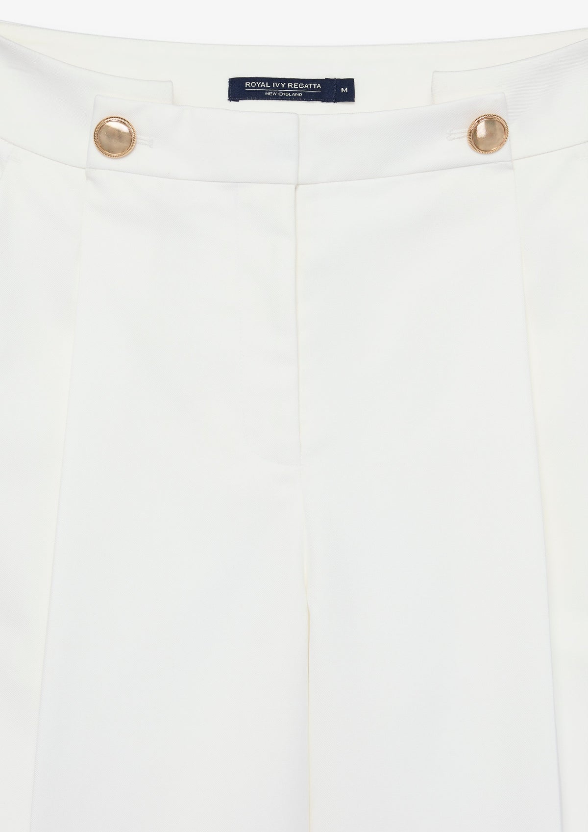 Button Detail Pleated Tailored Shorts
